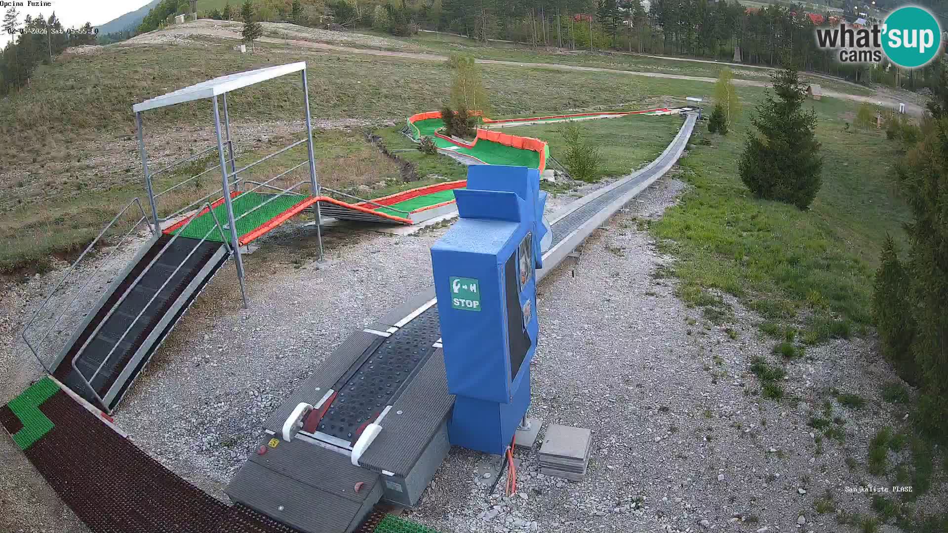 Live webcam Fužine toboggan run – Croatia