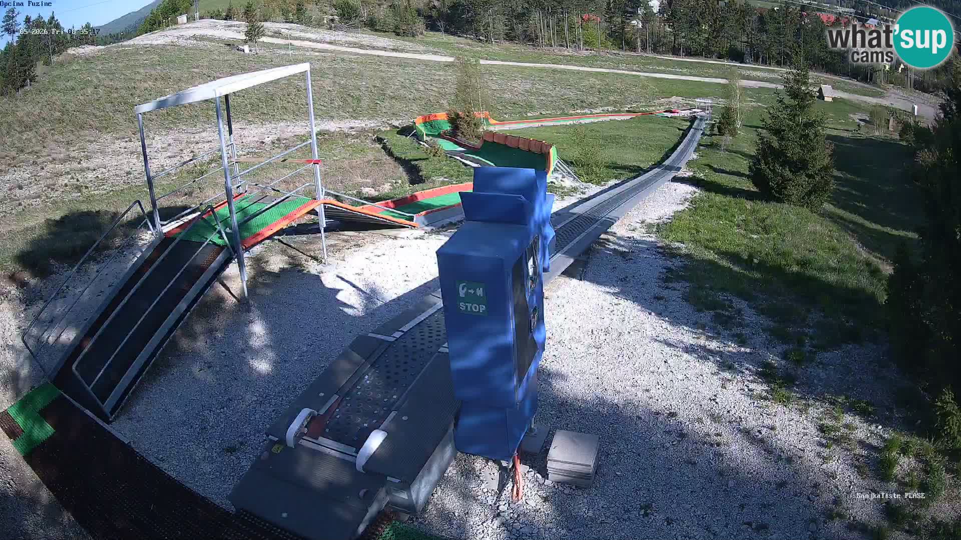 Live webcam Fužine toboggan run – Croatia