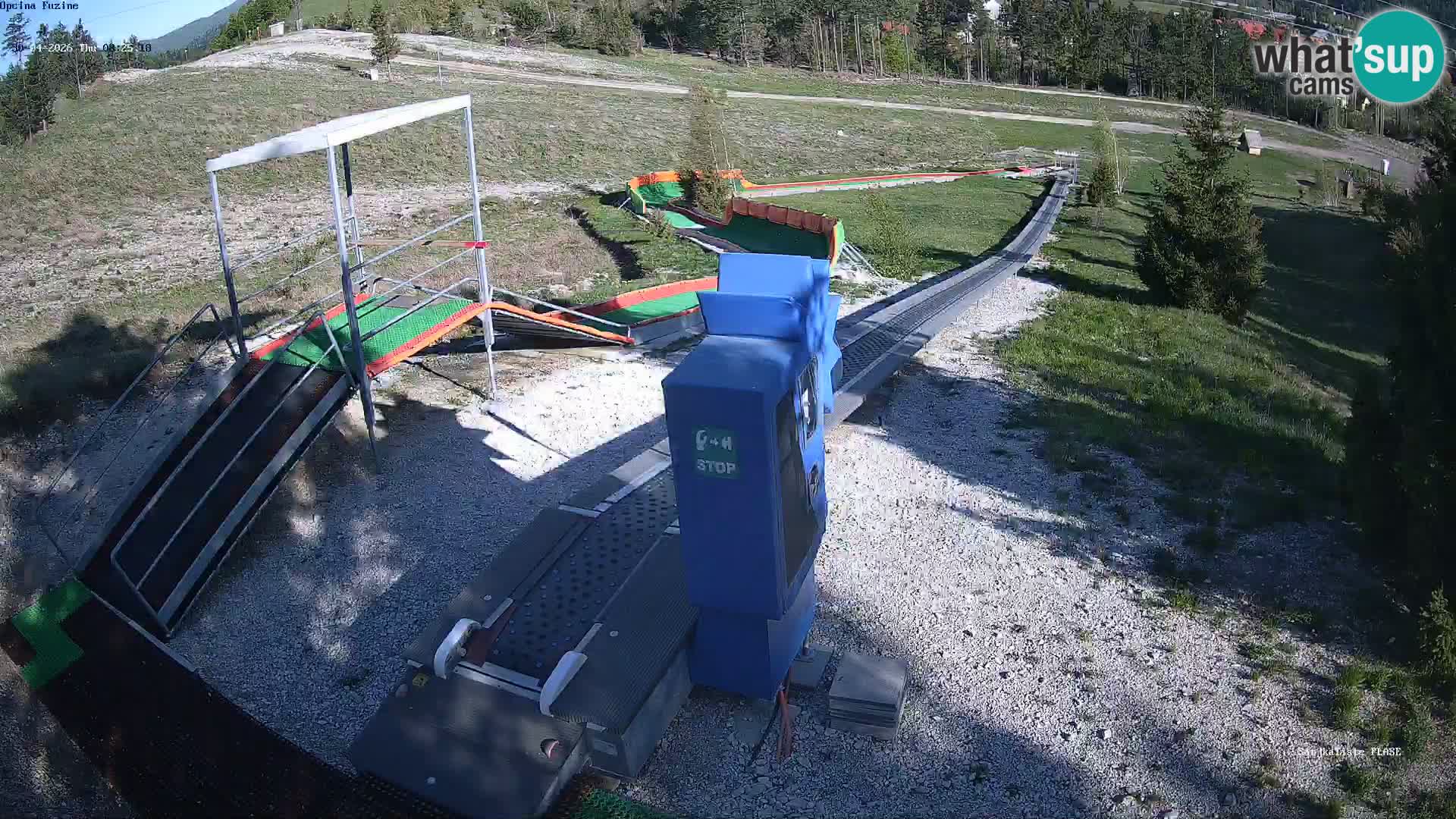 Live webcam Fužine toboggan run – Croatia