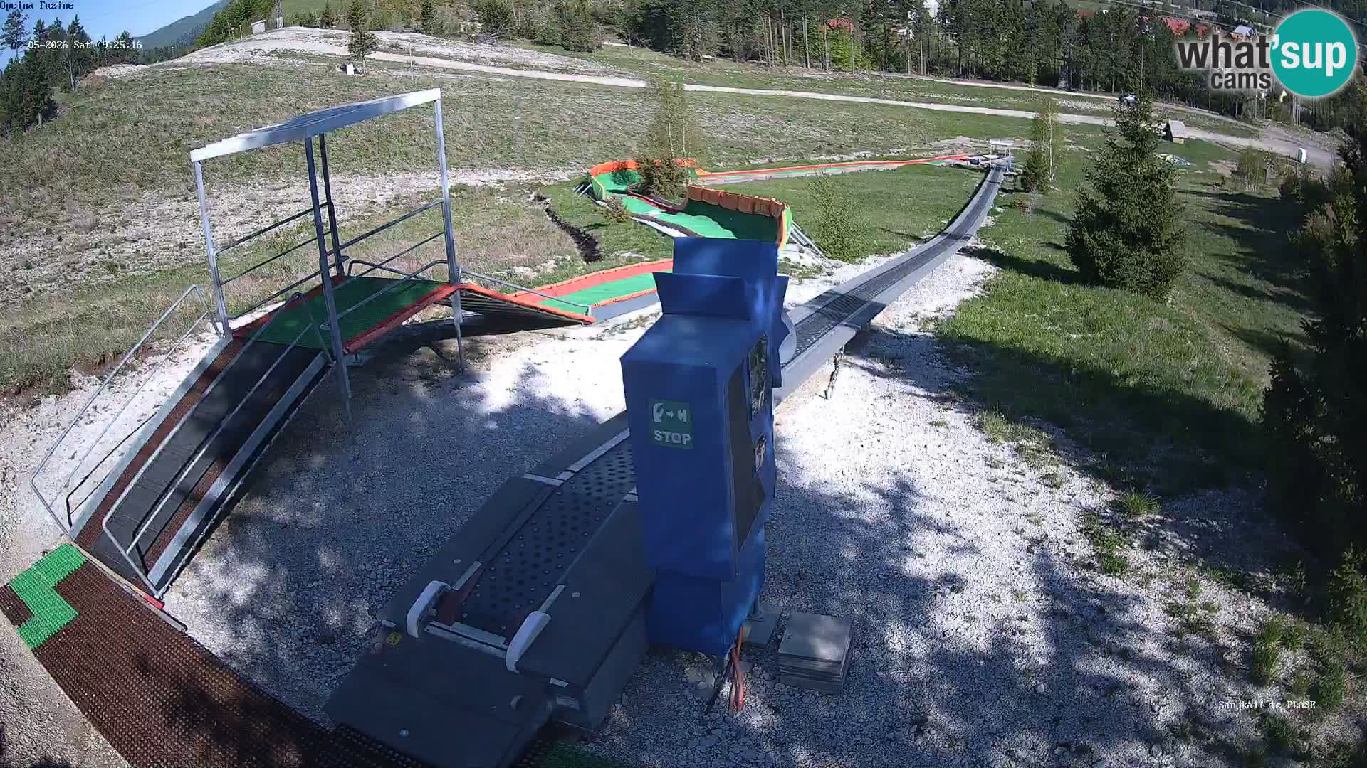 Live webcam Pista da slittino Fužine – Croazia