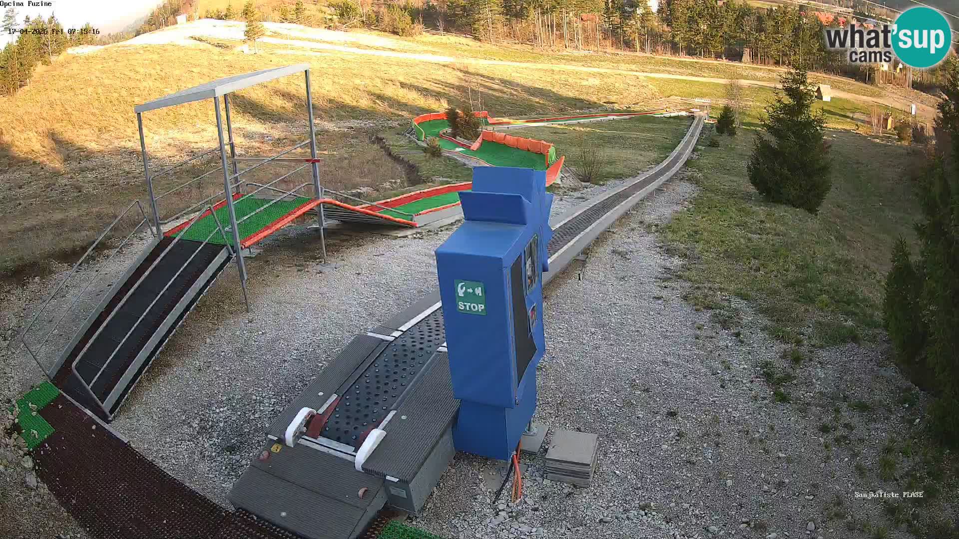 Live webcam Fužine toboggan run – Croatia