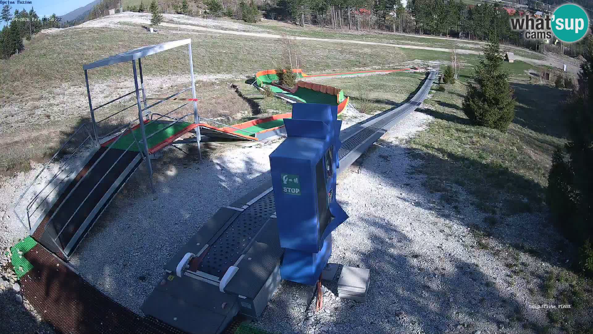 Live webcam Fužine toboggan run – Croatia