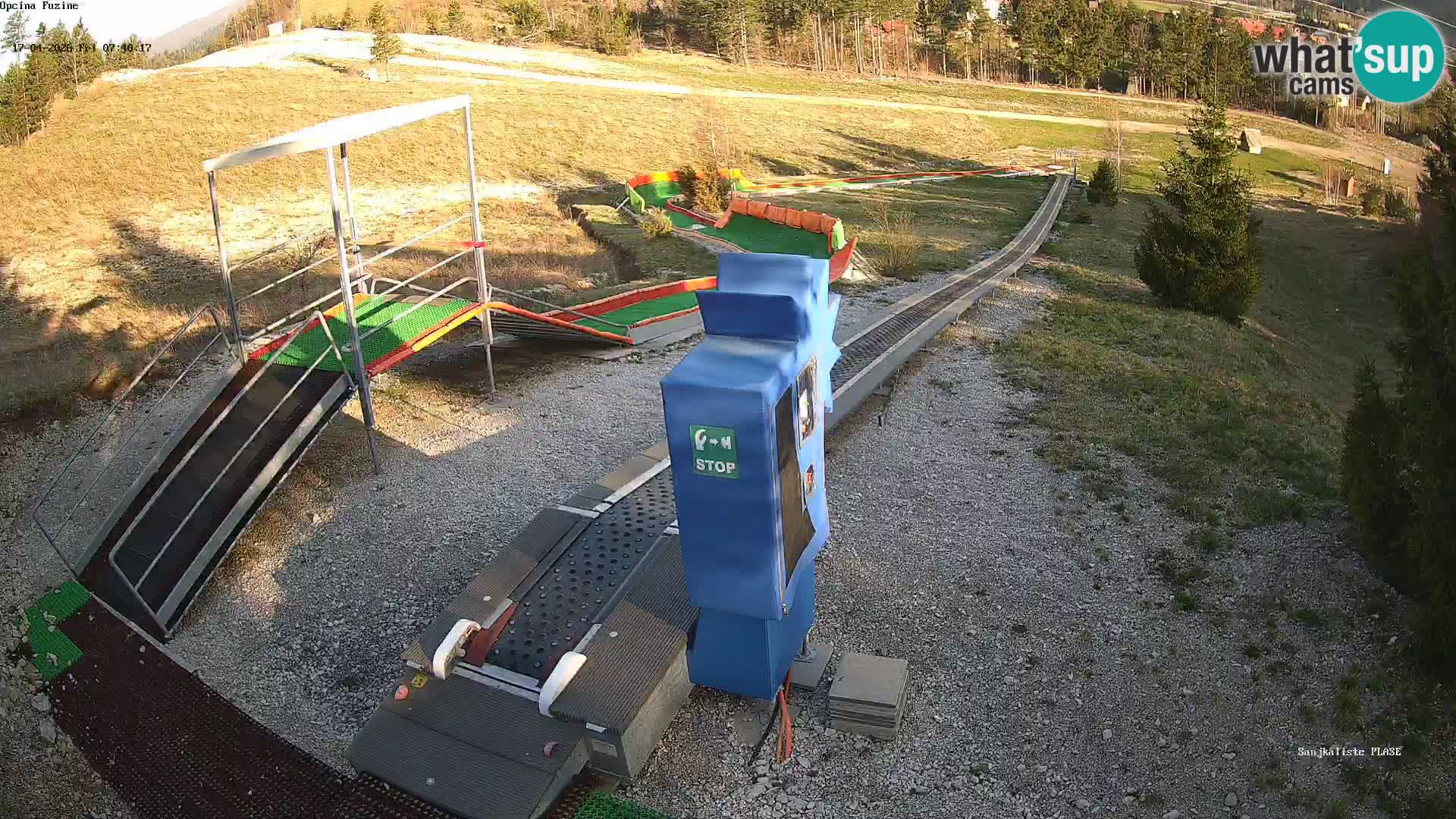 Webcam en vivo Pista de trineo Fužine – Croacia