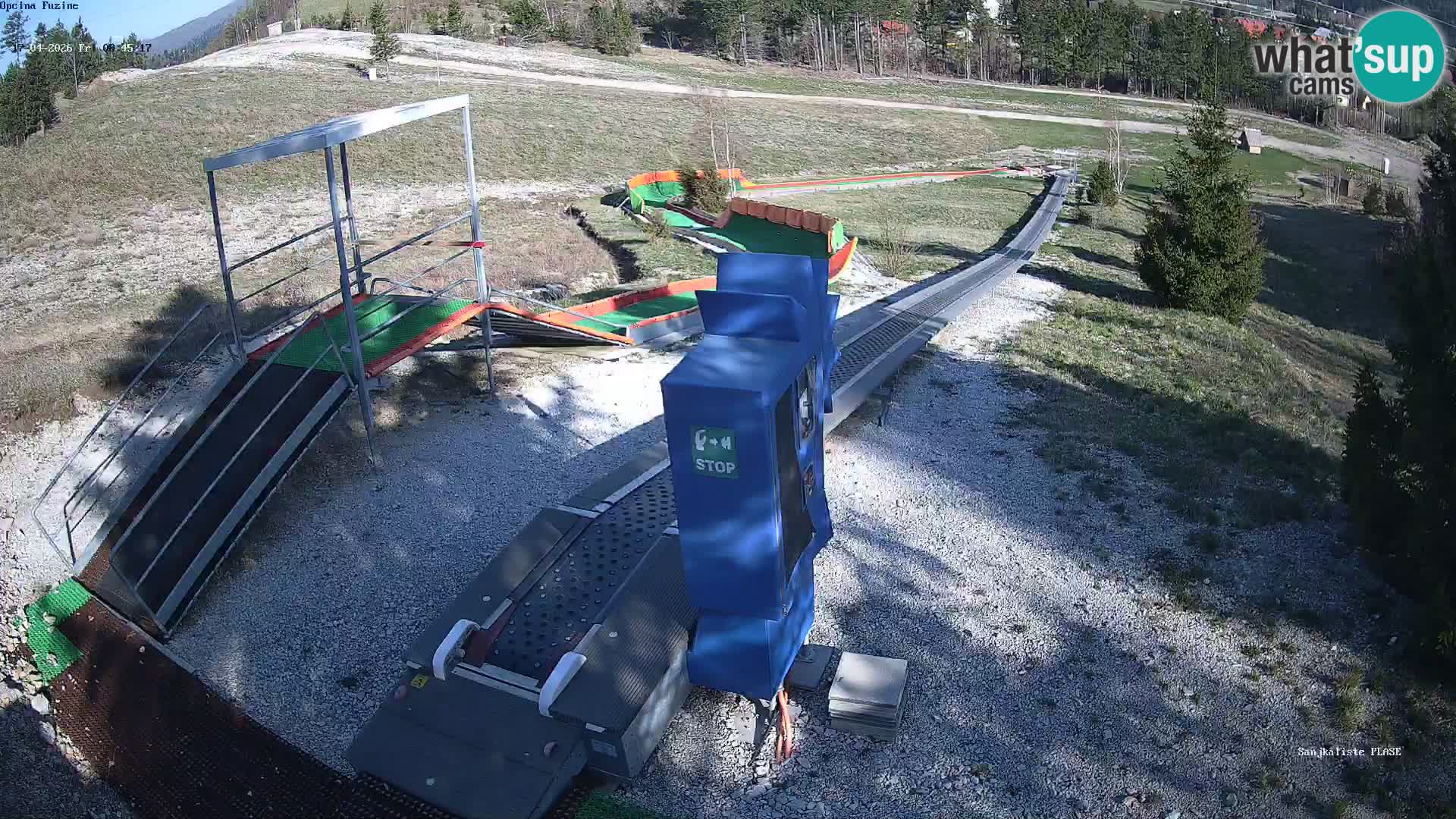 Live webcam Pista da slittino Fužine – Croazia