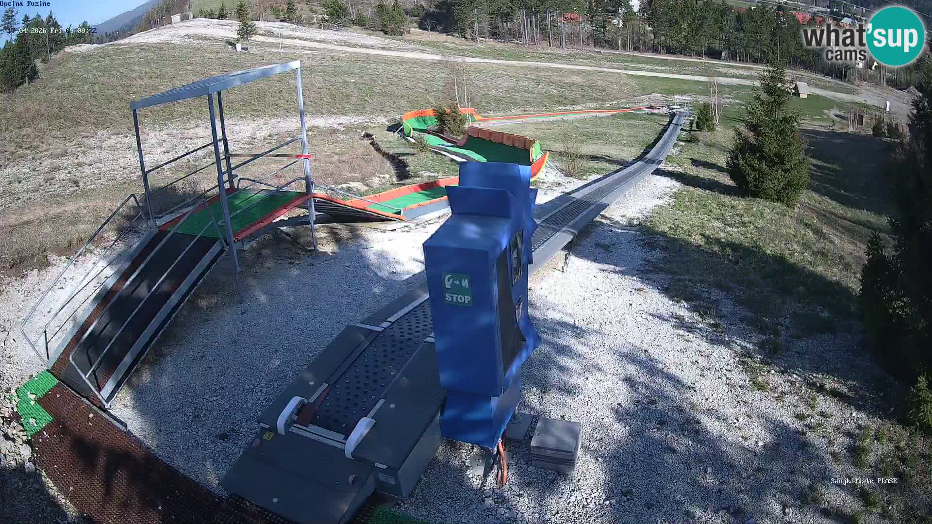 Webcam en vivo Pista de trineo Fužine – Croacia