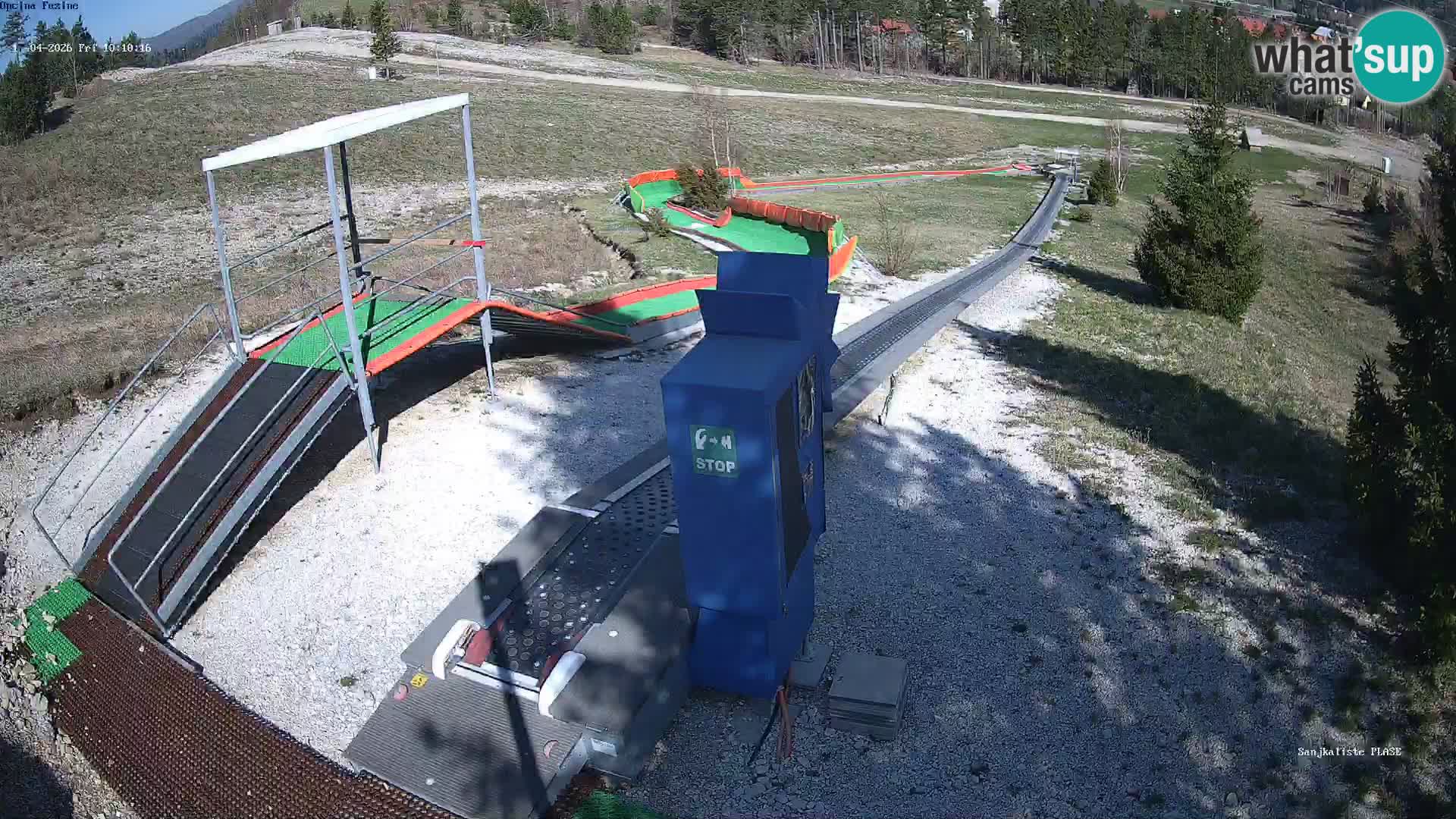 Live webcam Pista da slittino Fužine – Croazia