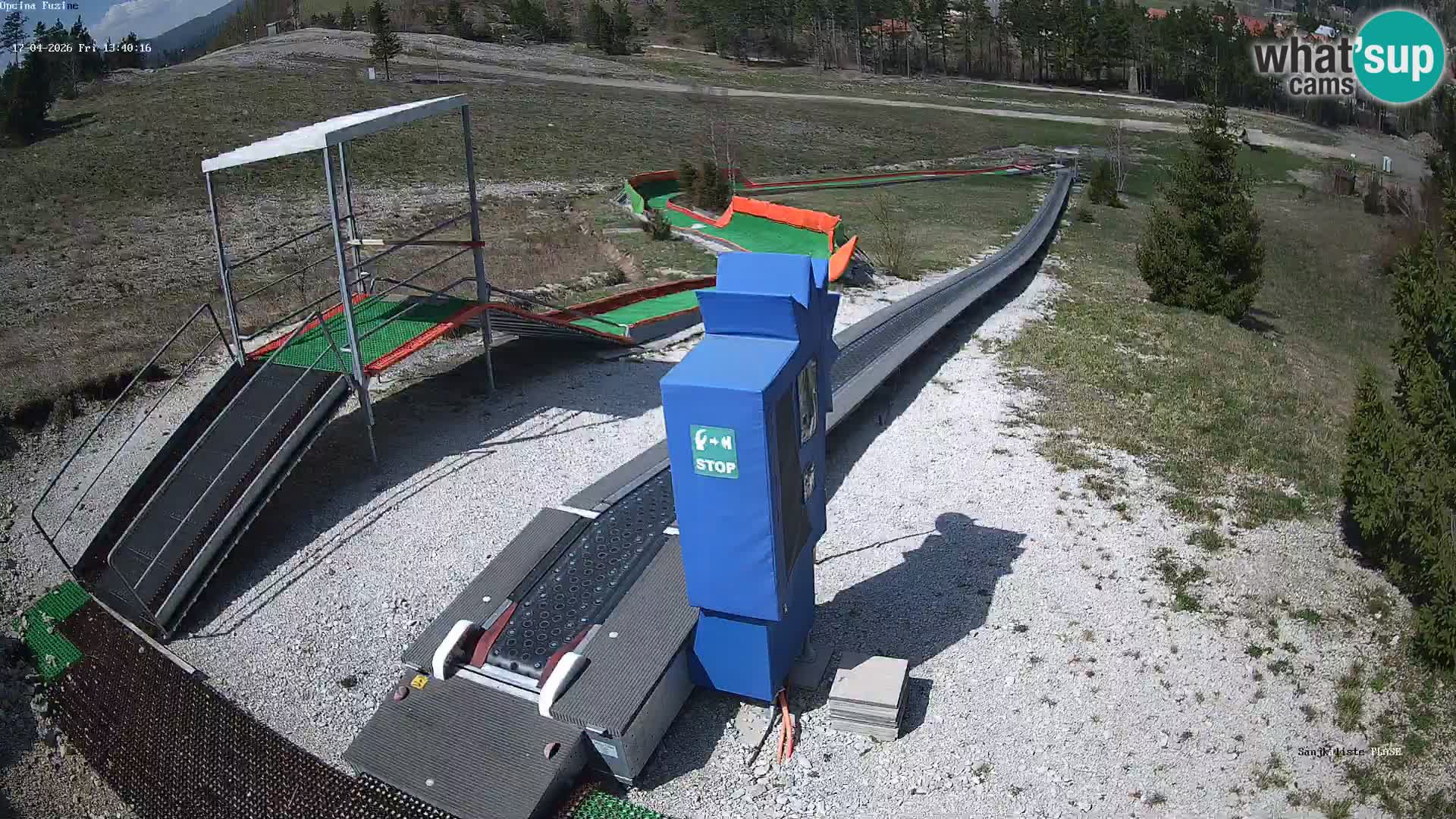 Live webcam Pista da slittino Fužine – Croazia