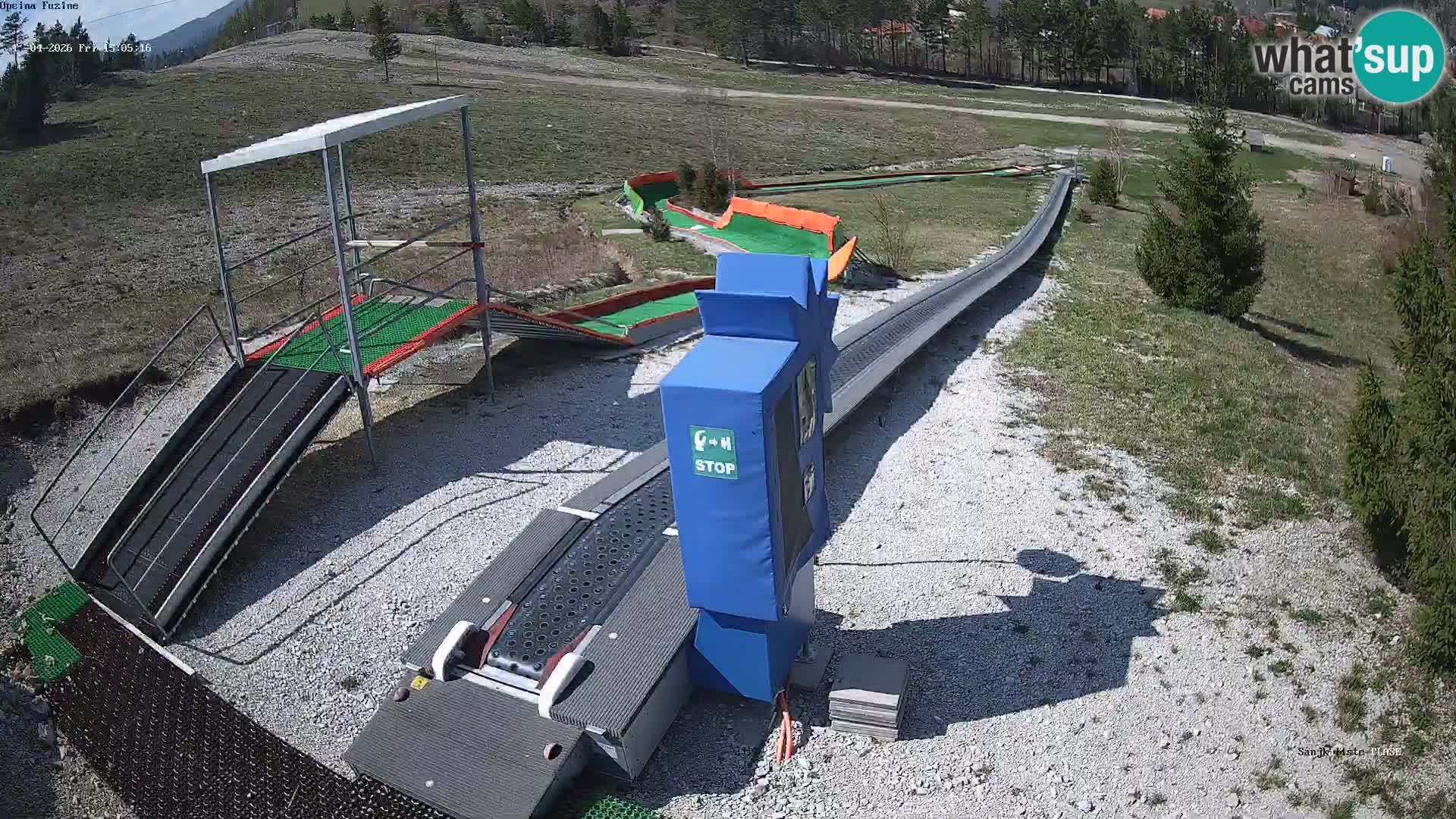 Live webcam Pista da slittino Fužine – Croazia