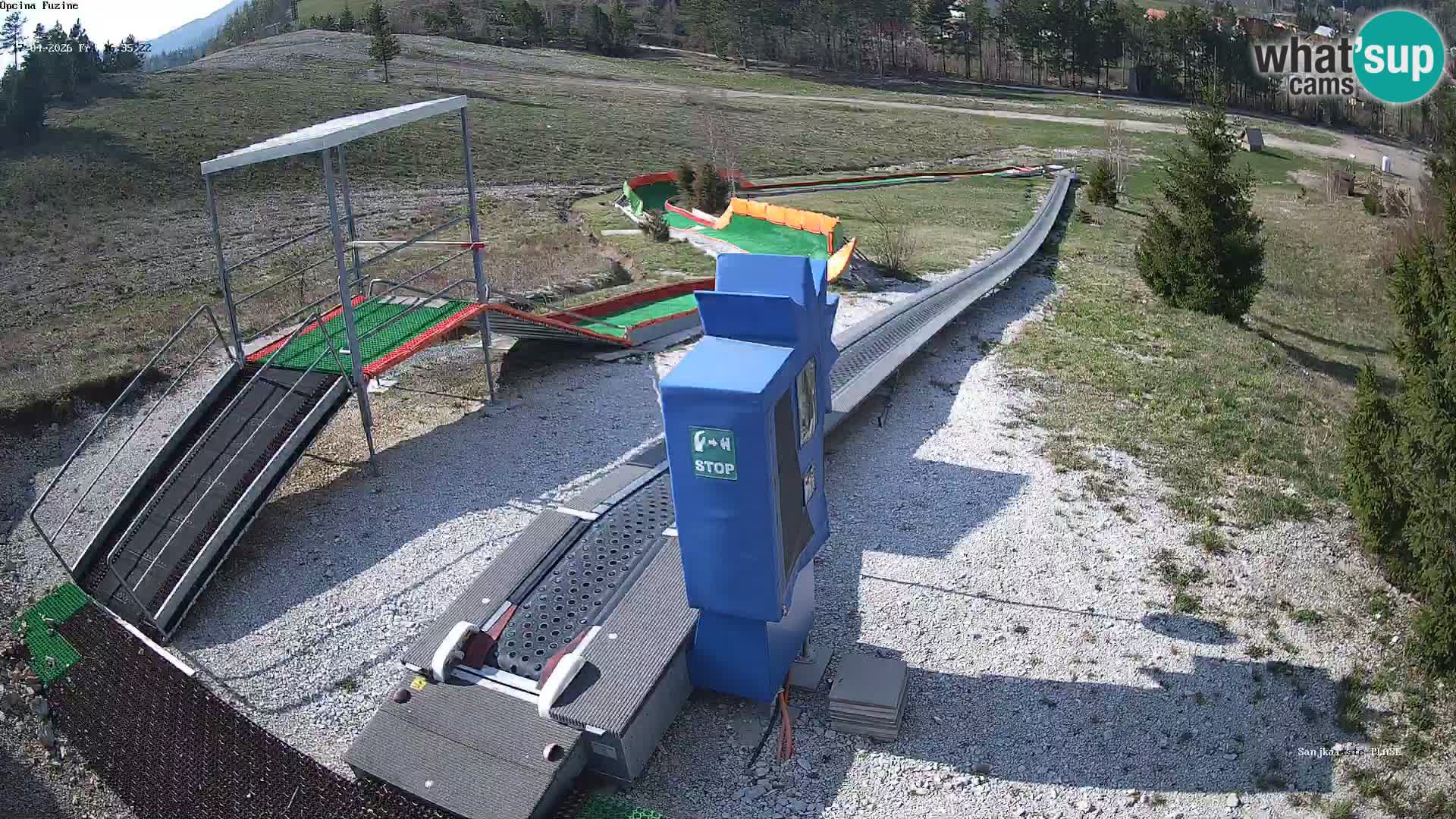 Live webcam Fužine toboggan run – Croatia