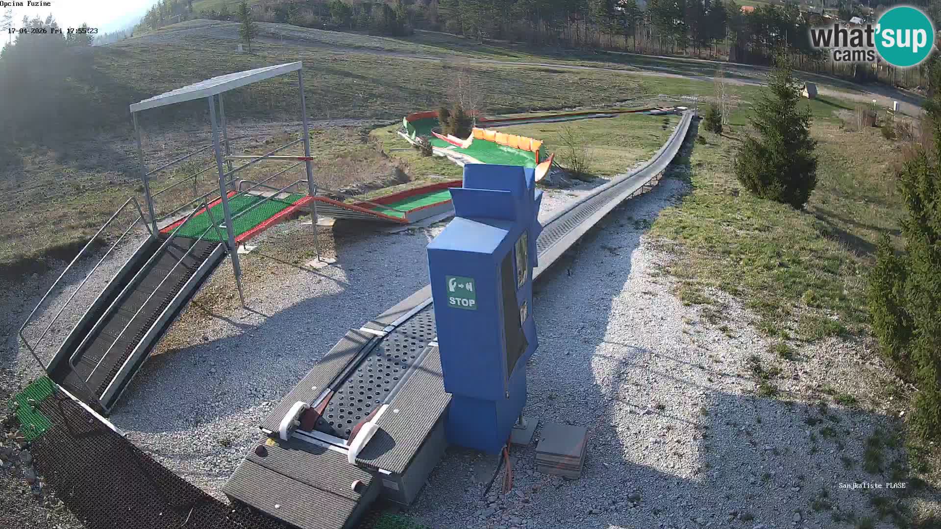 Live webcam Pista da slittino Fužine – Croazia