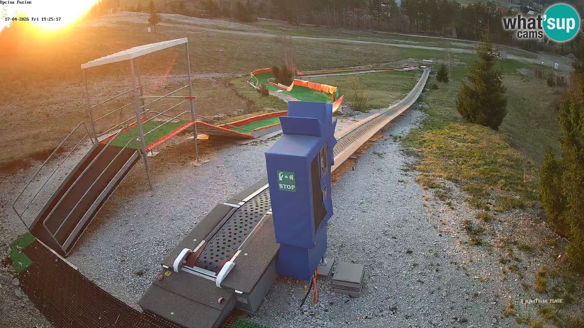 Live webcam Fužine toboggan run – Croatia