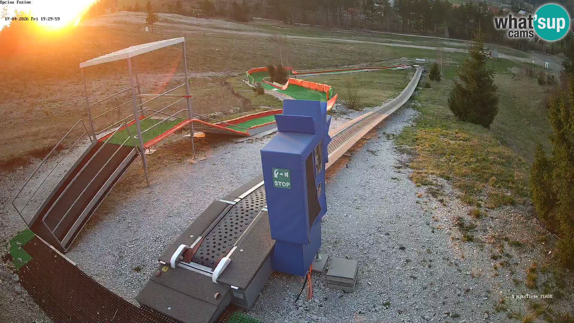 Live webcam Fužine toboggan run – Croatia