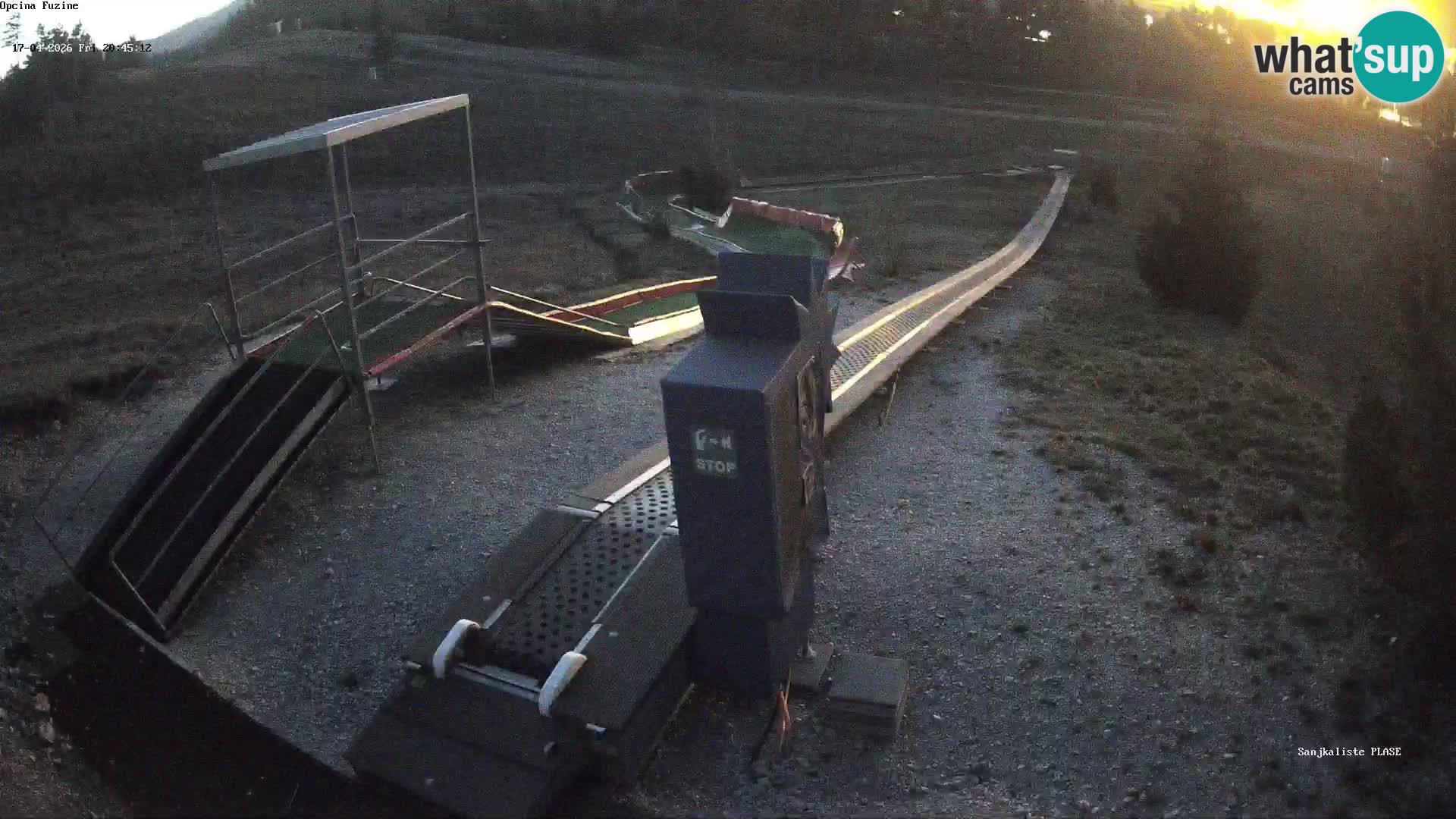 Live webcam Pista da slittino Fužine – Croazia