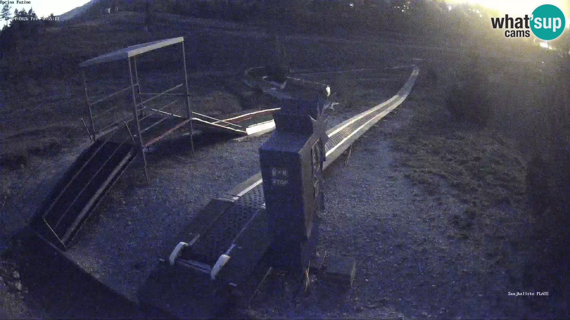 Live webcam Pista da slittino Fužine – Croazia