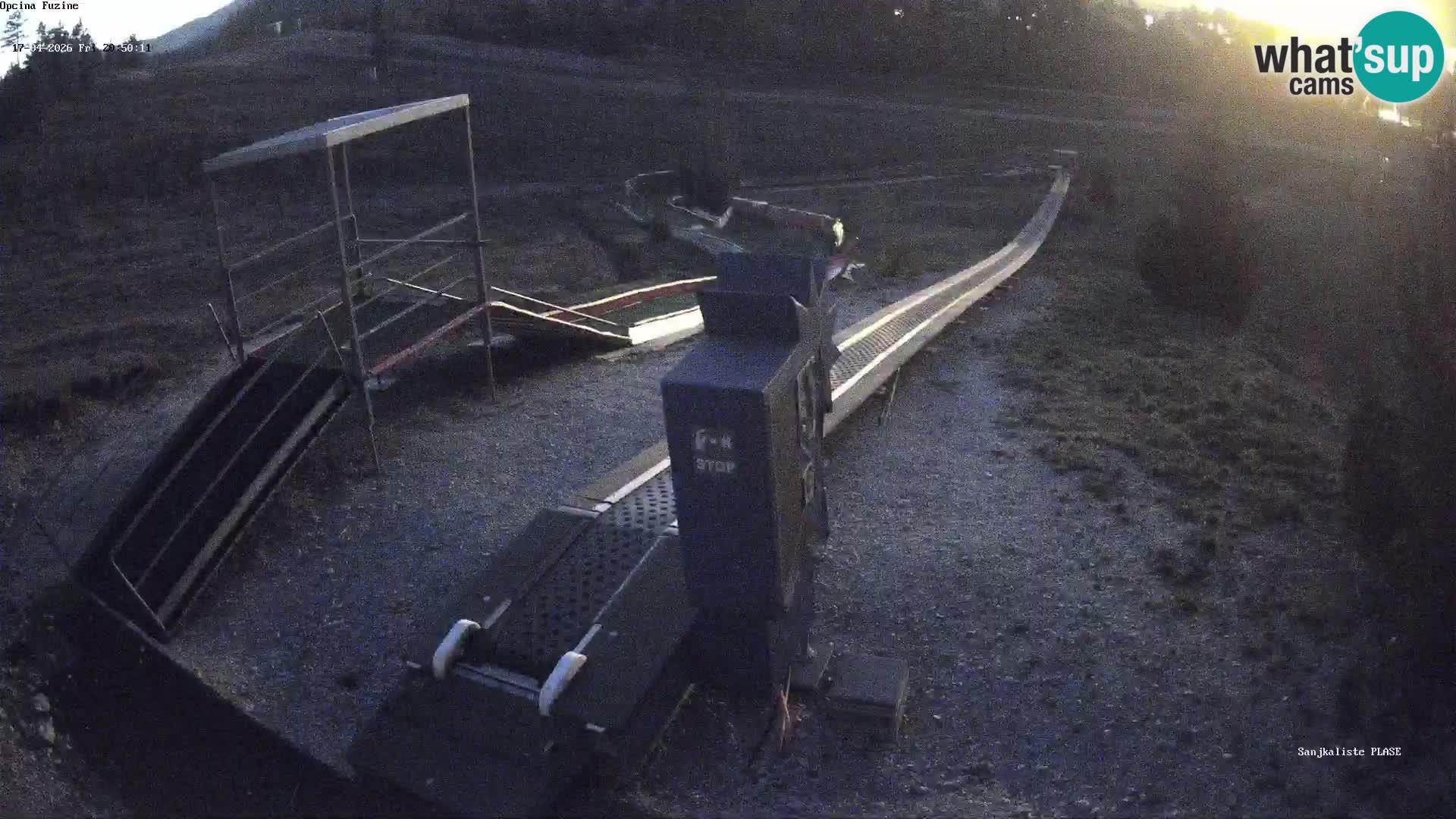 Live webcam Pista da slittino Fužine – Croazia