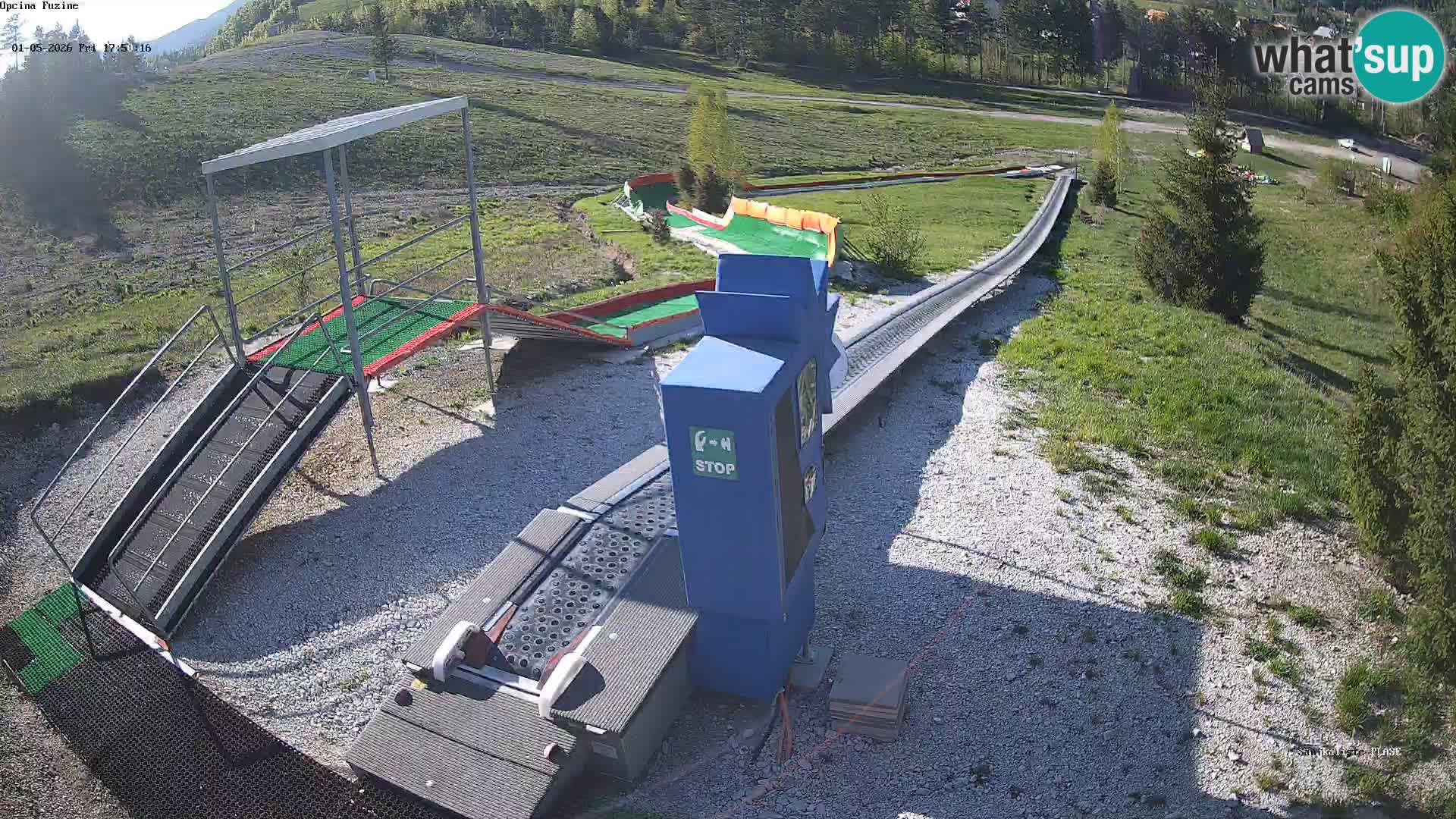 Live webcam Fužine toboggan run – Croatia