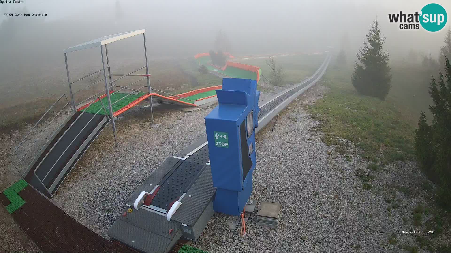 Live webcam Pista da slittino Fužine – Croazia