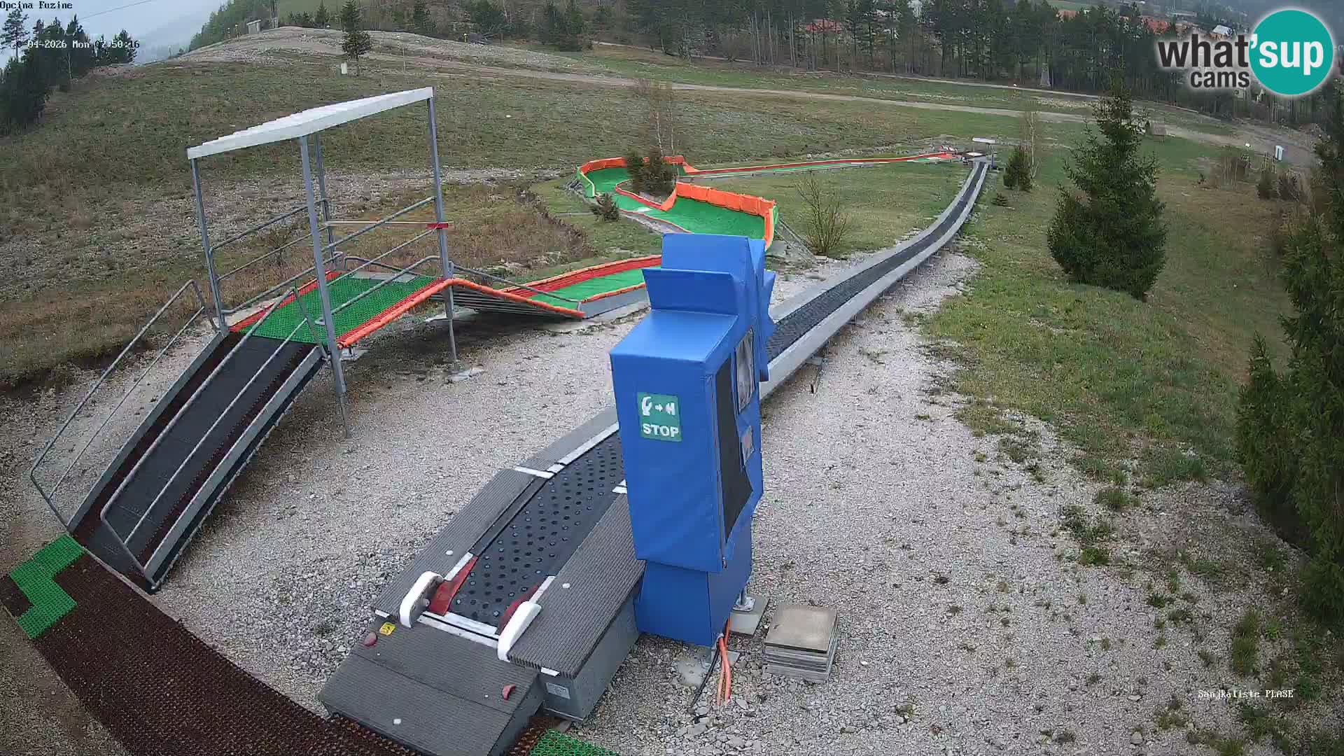 Live webcam Fužine toboggan run – Croatia