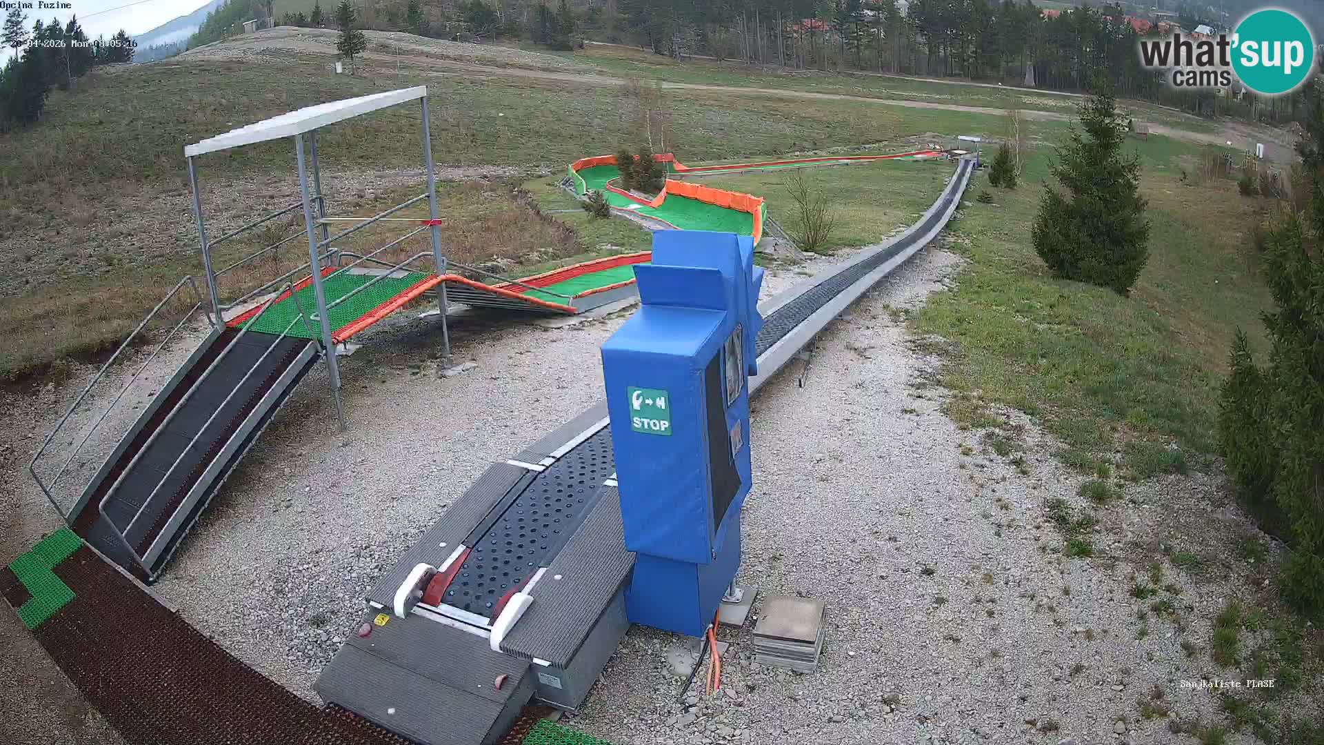 Live webcam Pista da slittino Fužine – Croazia