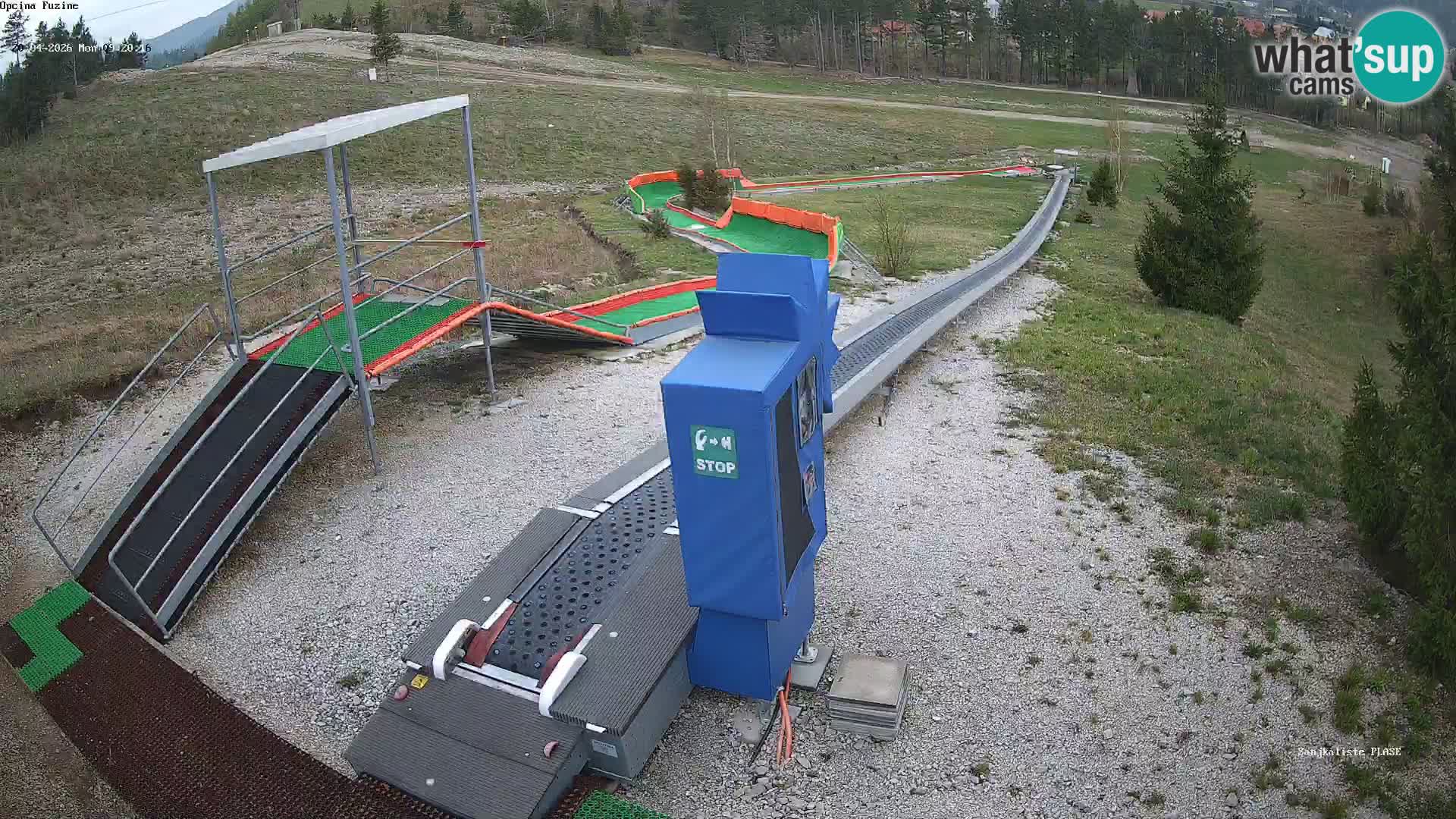 Live webcam Fužine toboggan run – Croatia