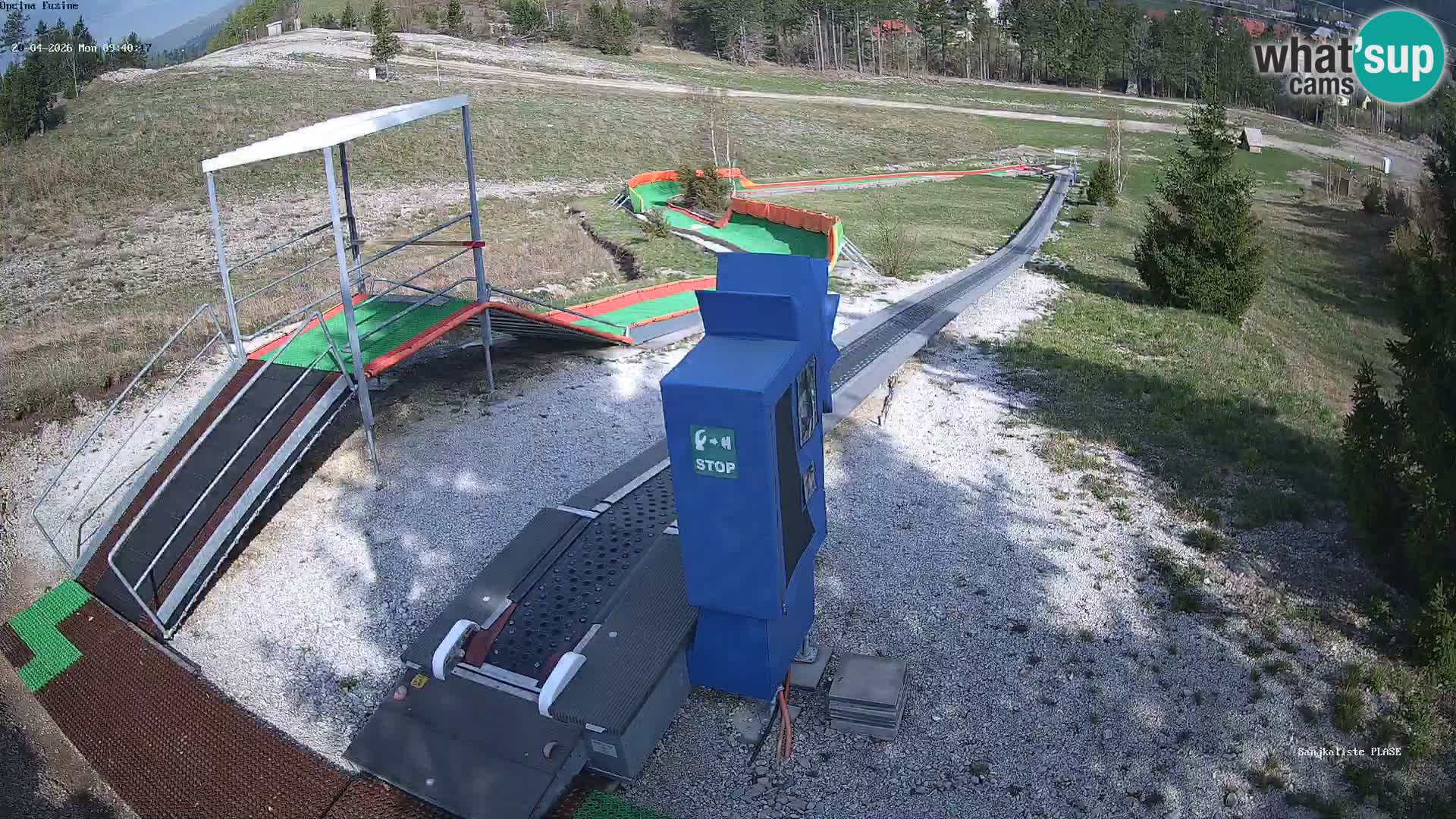 Webcam en vivo Pista de trineo Fužine – Croacia