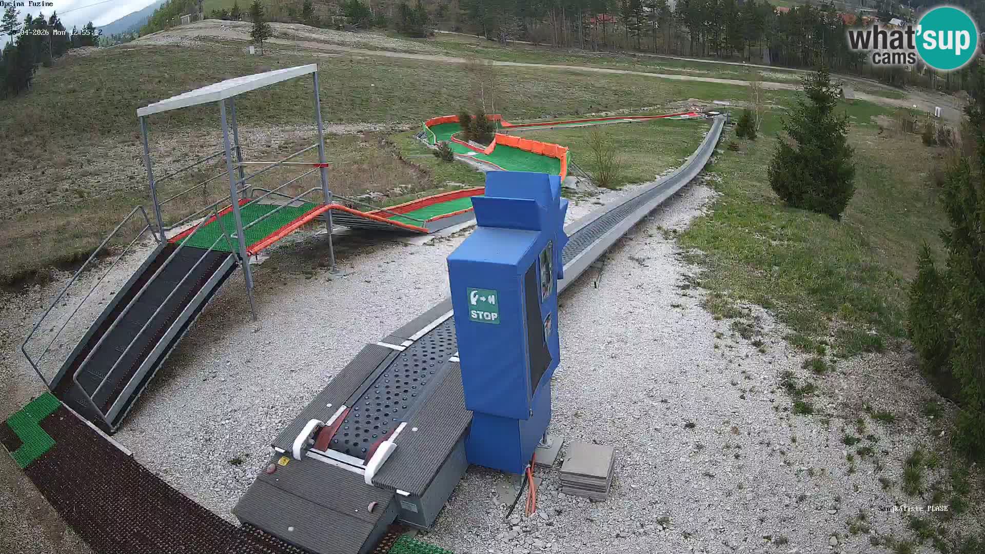 Live webcam Pista da slittino Fužine – Croazia