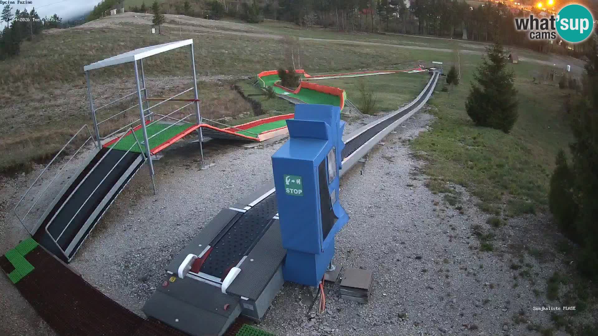 Live webcam Fužine toboggan run – Croatia