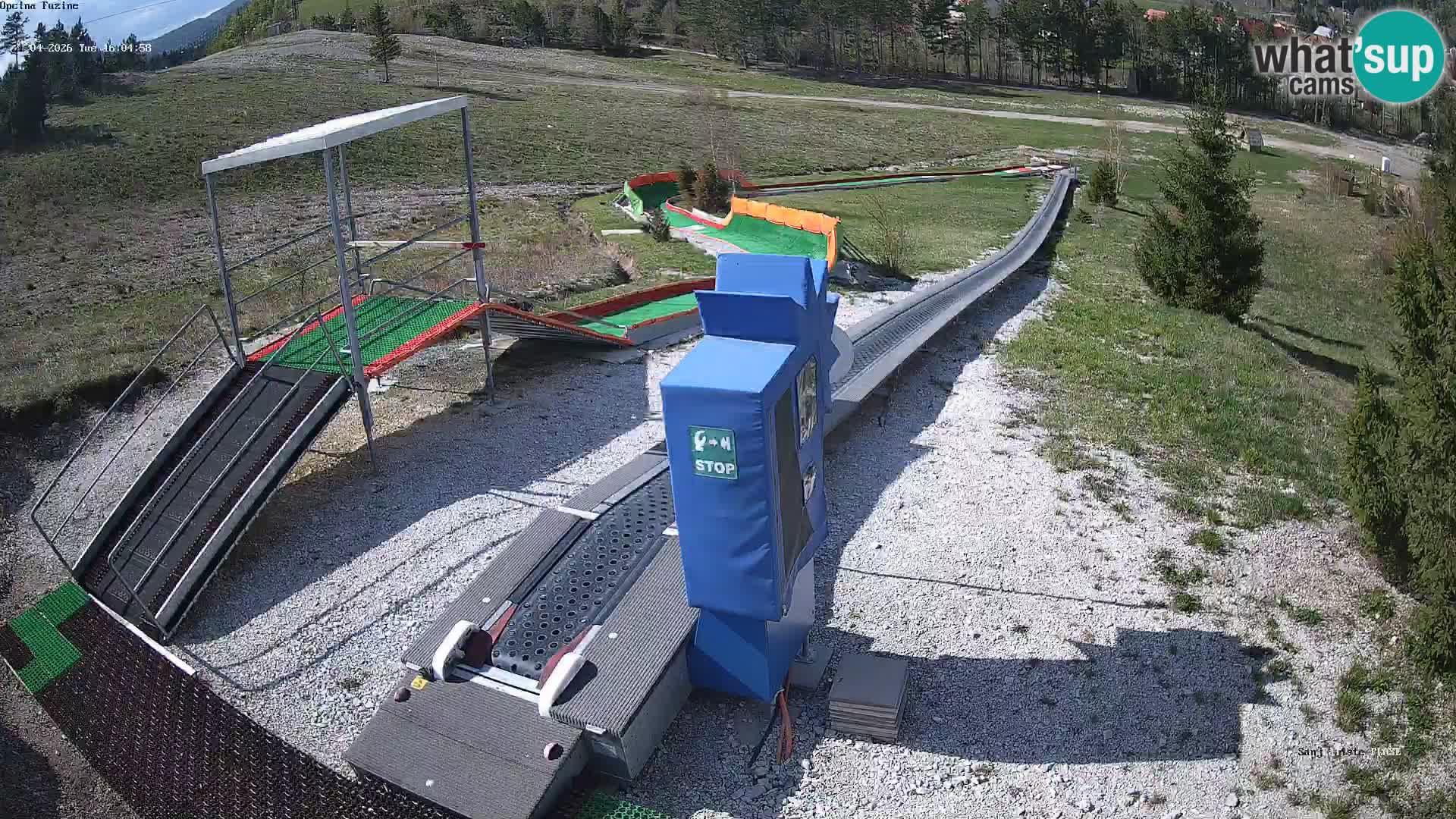 Live webcam Fužine toboggan run – Croatia