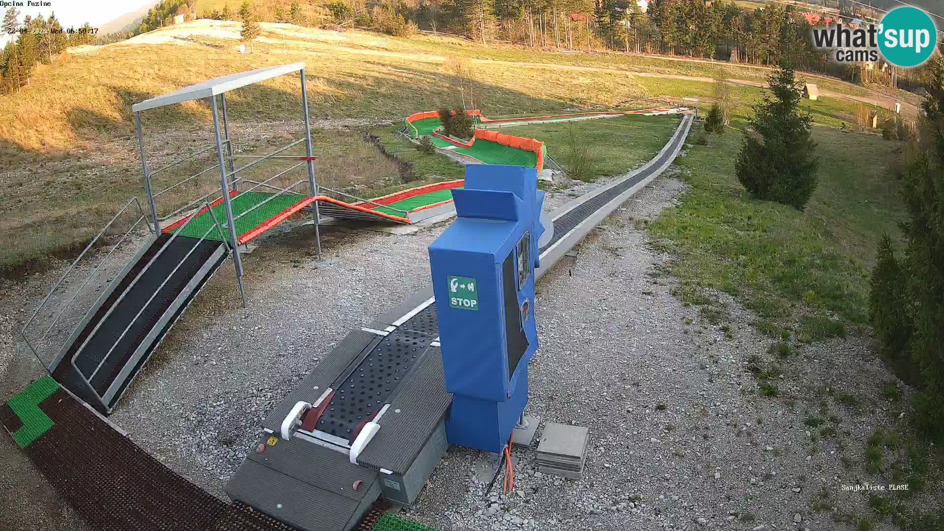 Live webcam Fužine toboggan run – Croatia