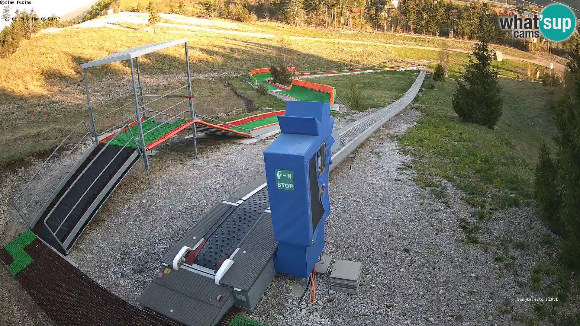 Spletna kamera v živo Sankališče Fužine – Hrvaška