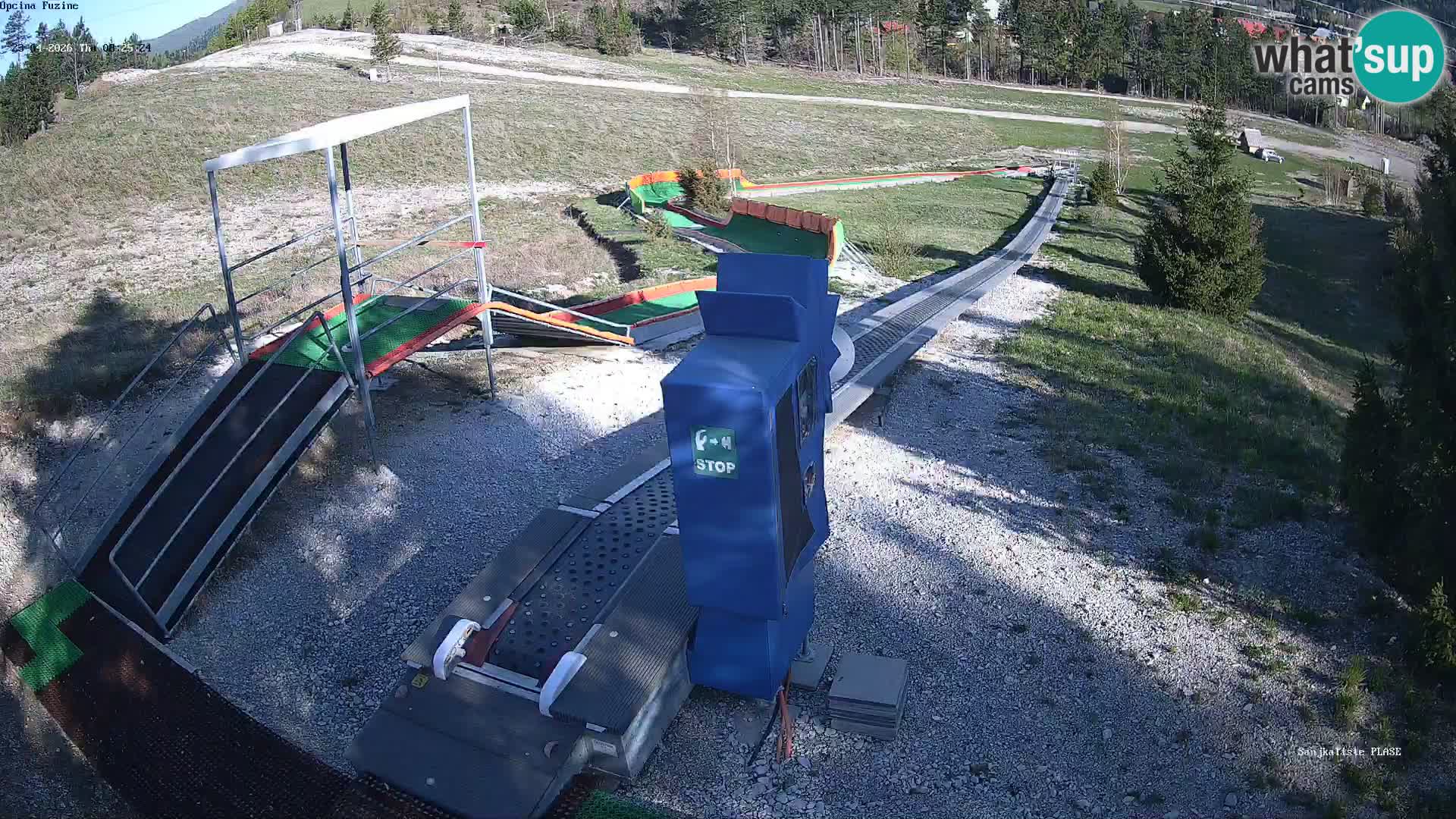 Spletna kamera v živo Sankališče Fužine – Hrvaška