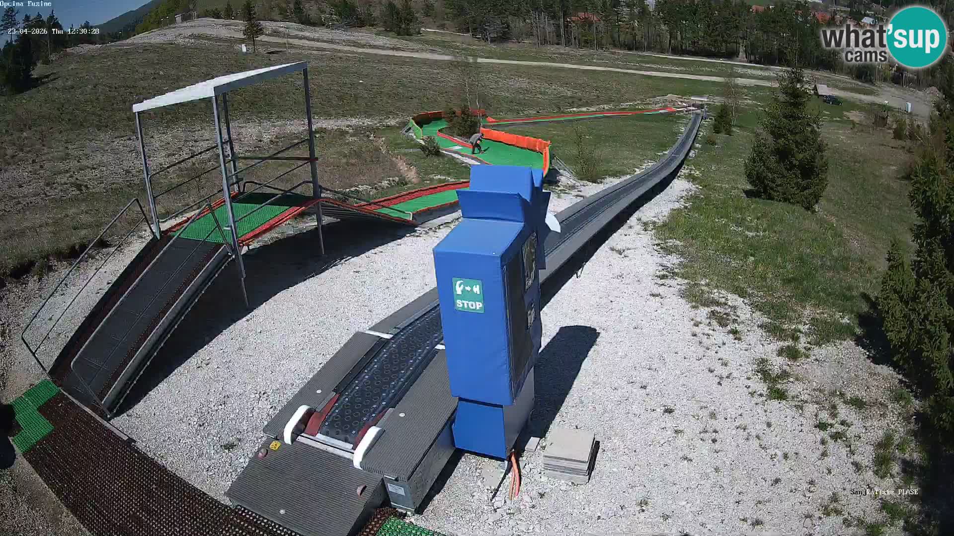 Live webcam Fužine toboggan run – Croatia