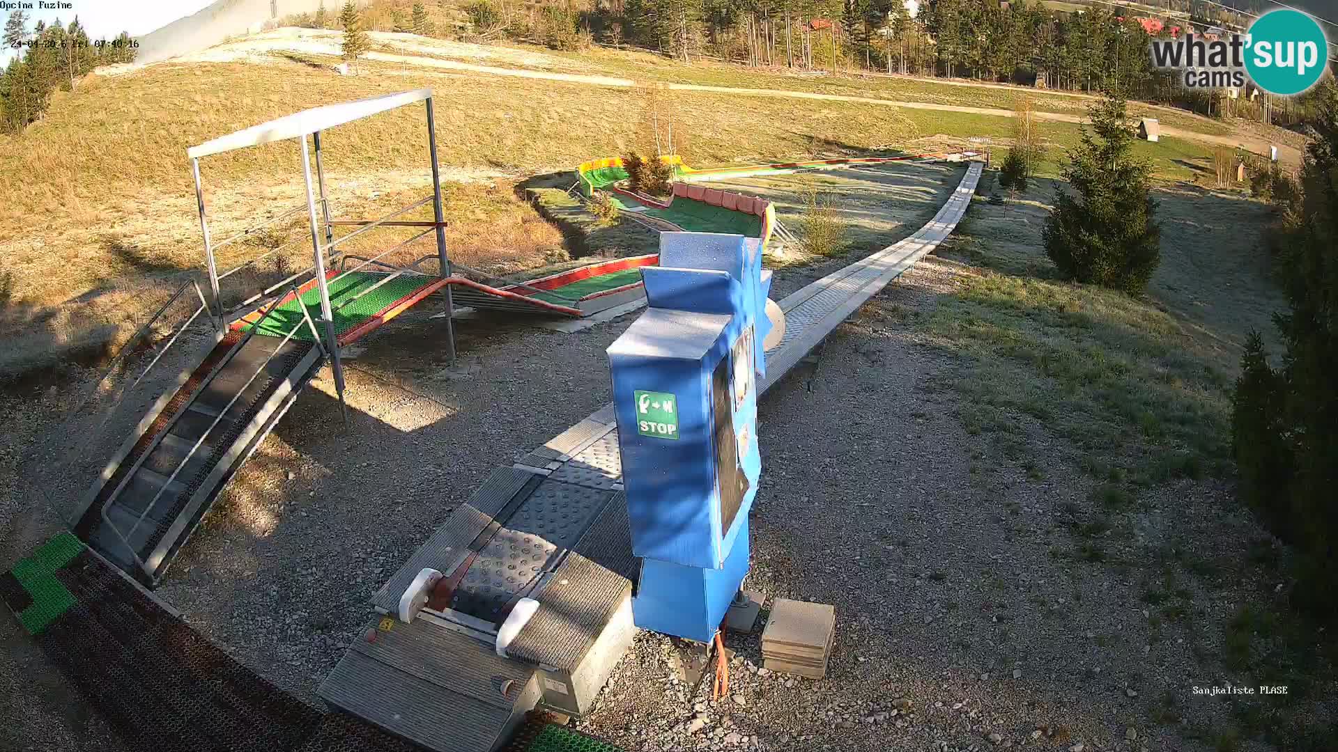 Live webcam Fužine toboggan run – Croatia