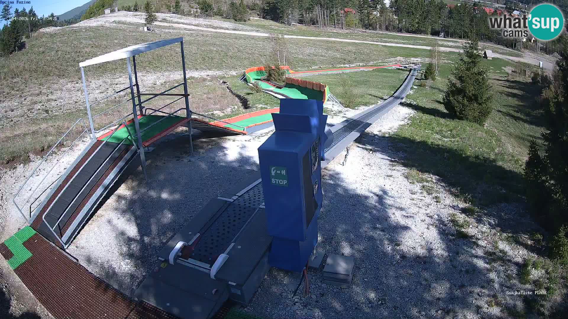 Live webcam Fužine toboggan run – Croatia