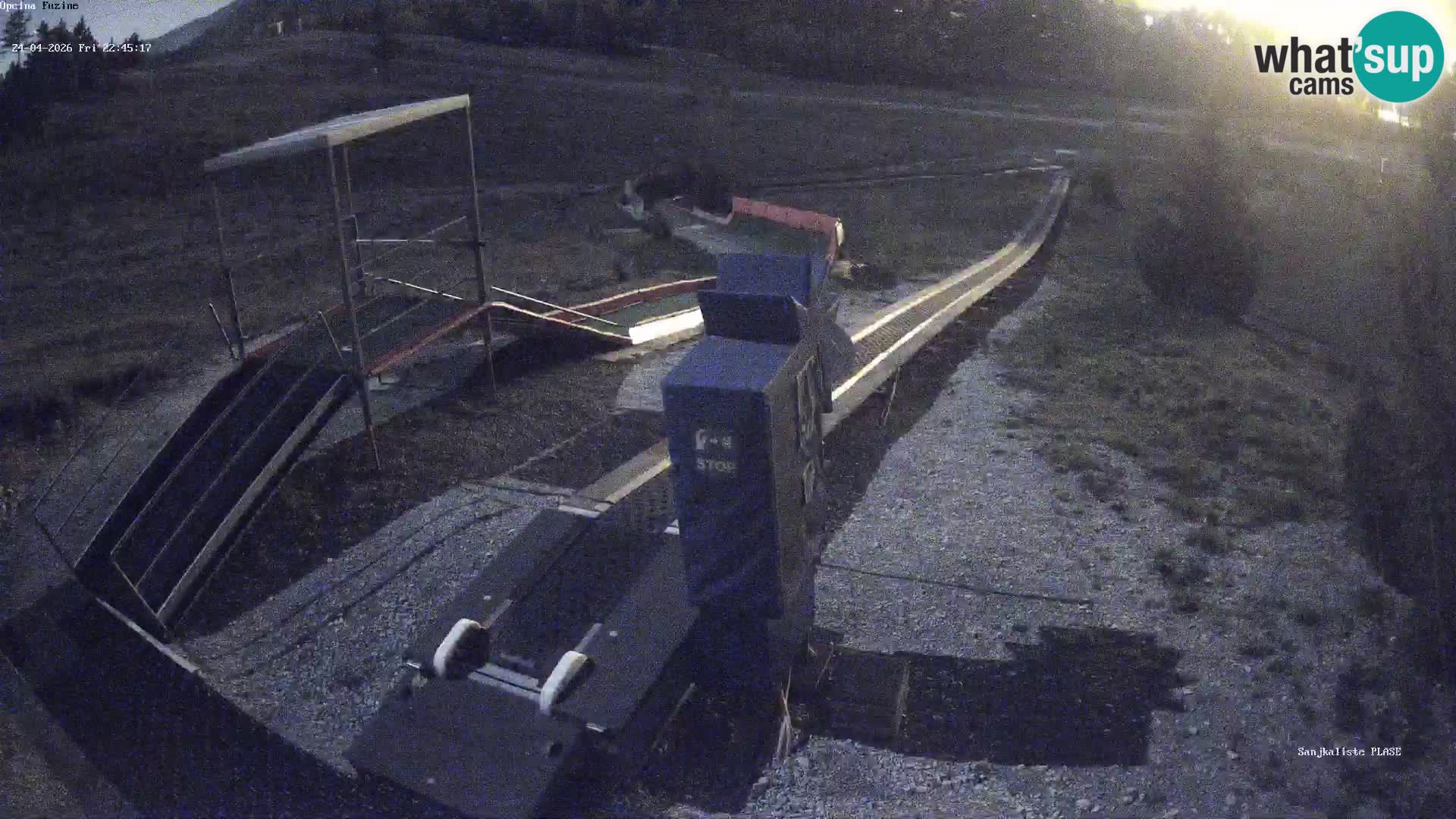 Live webcam Fužine toboggan run – Croatia