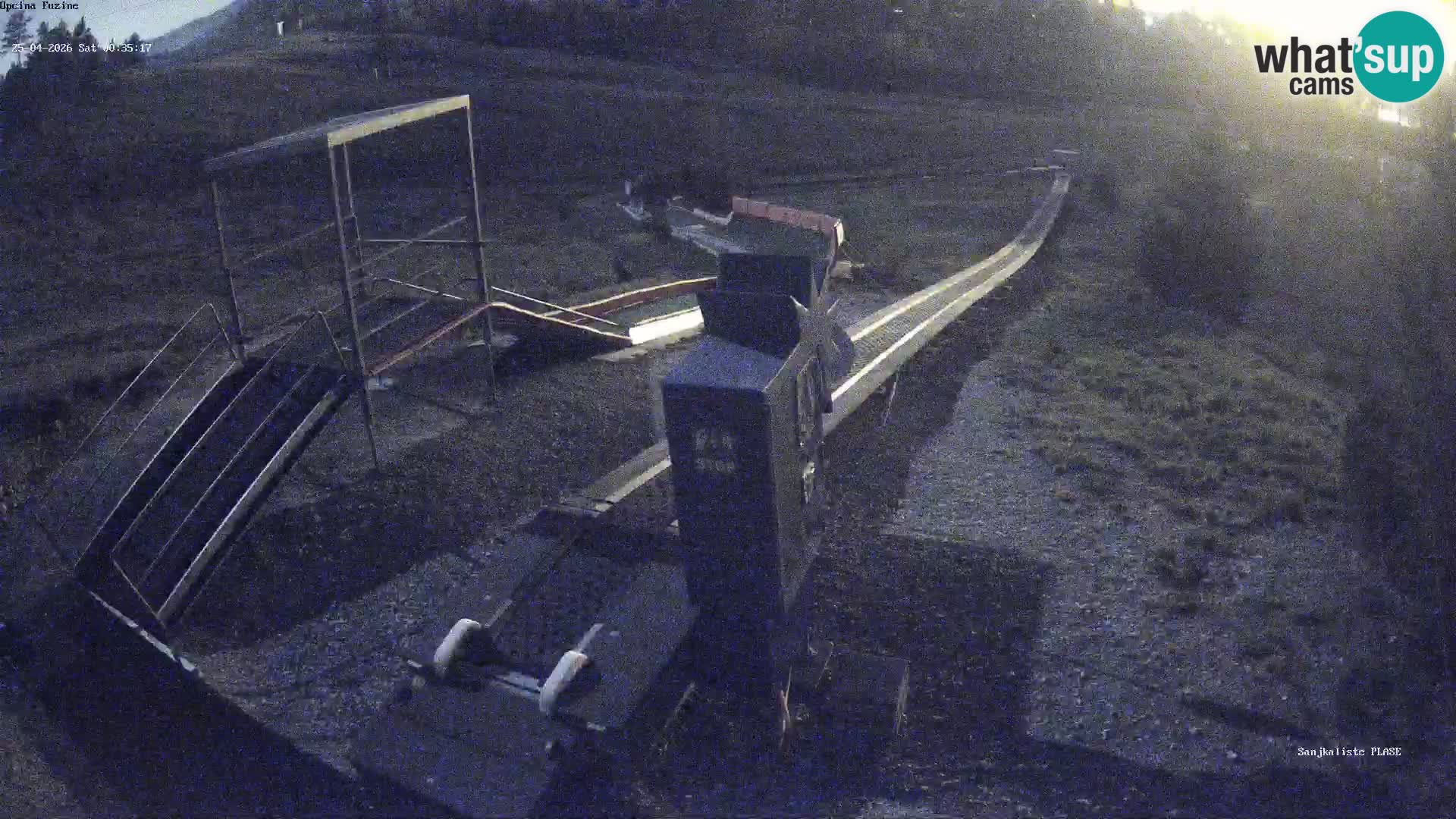 Webcam en direct Piste de luge de Fužine – Croatie