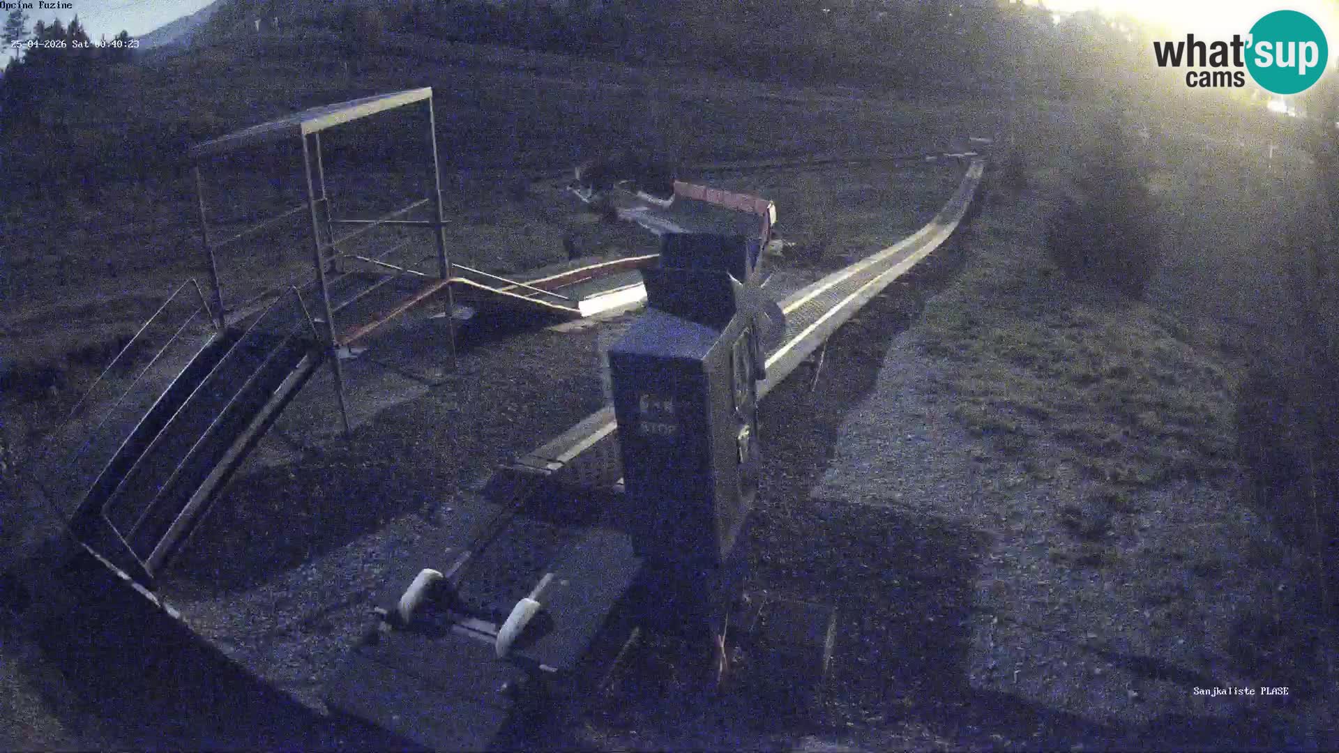 Live webcam Pista da slittino Fužine – Croazia