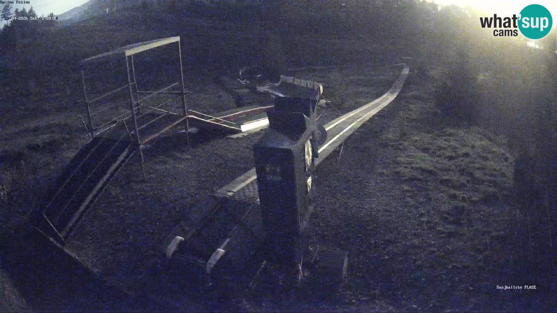 Live webcam Fužine toboggan run – Croatia