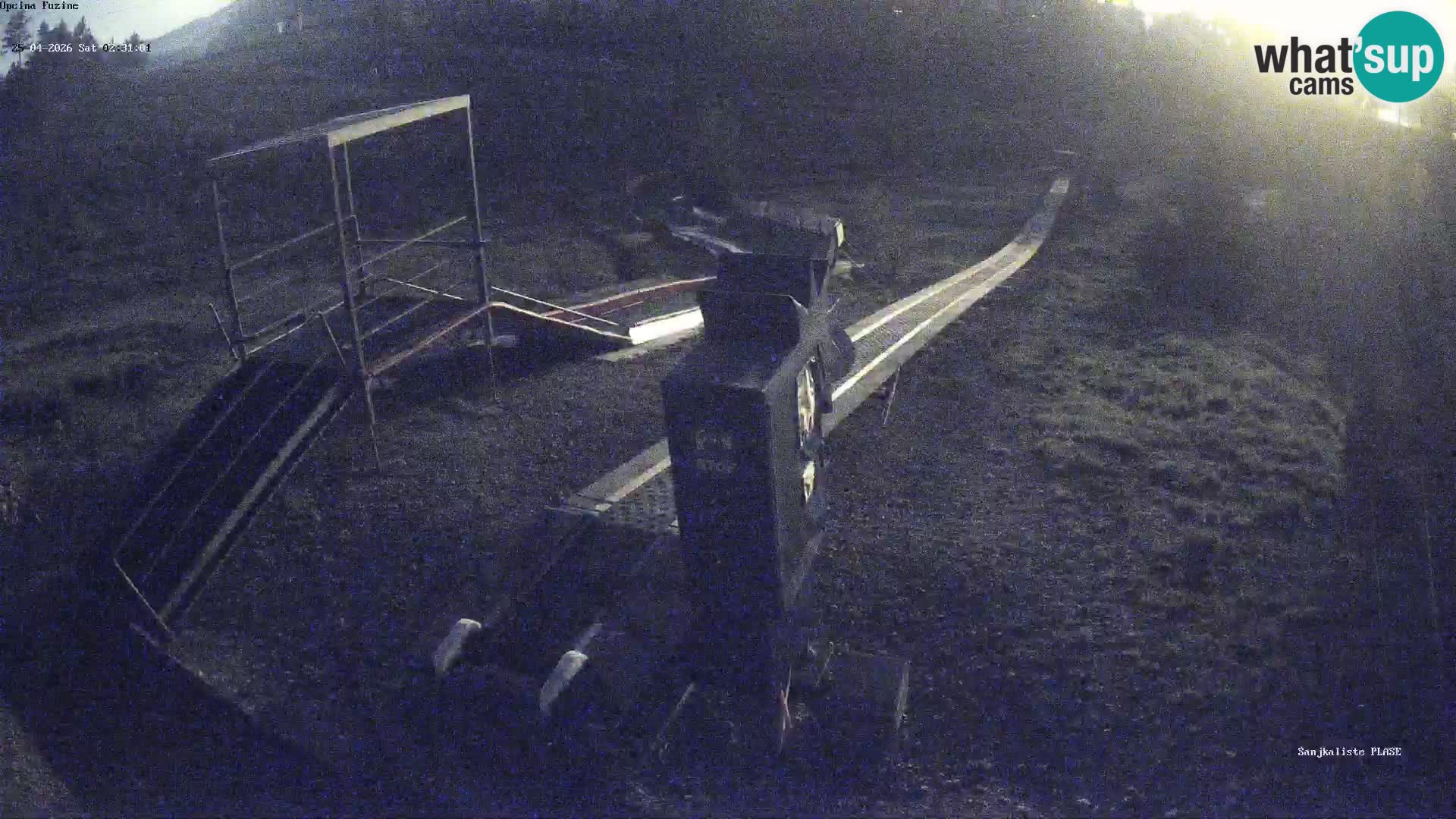 Live webcam Pista da slittino Fužine – Croazia