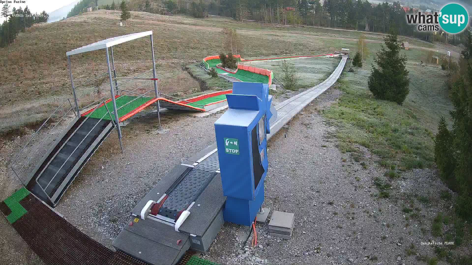 Live webcam Pista da slittino Fužine – Croazia