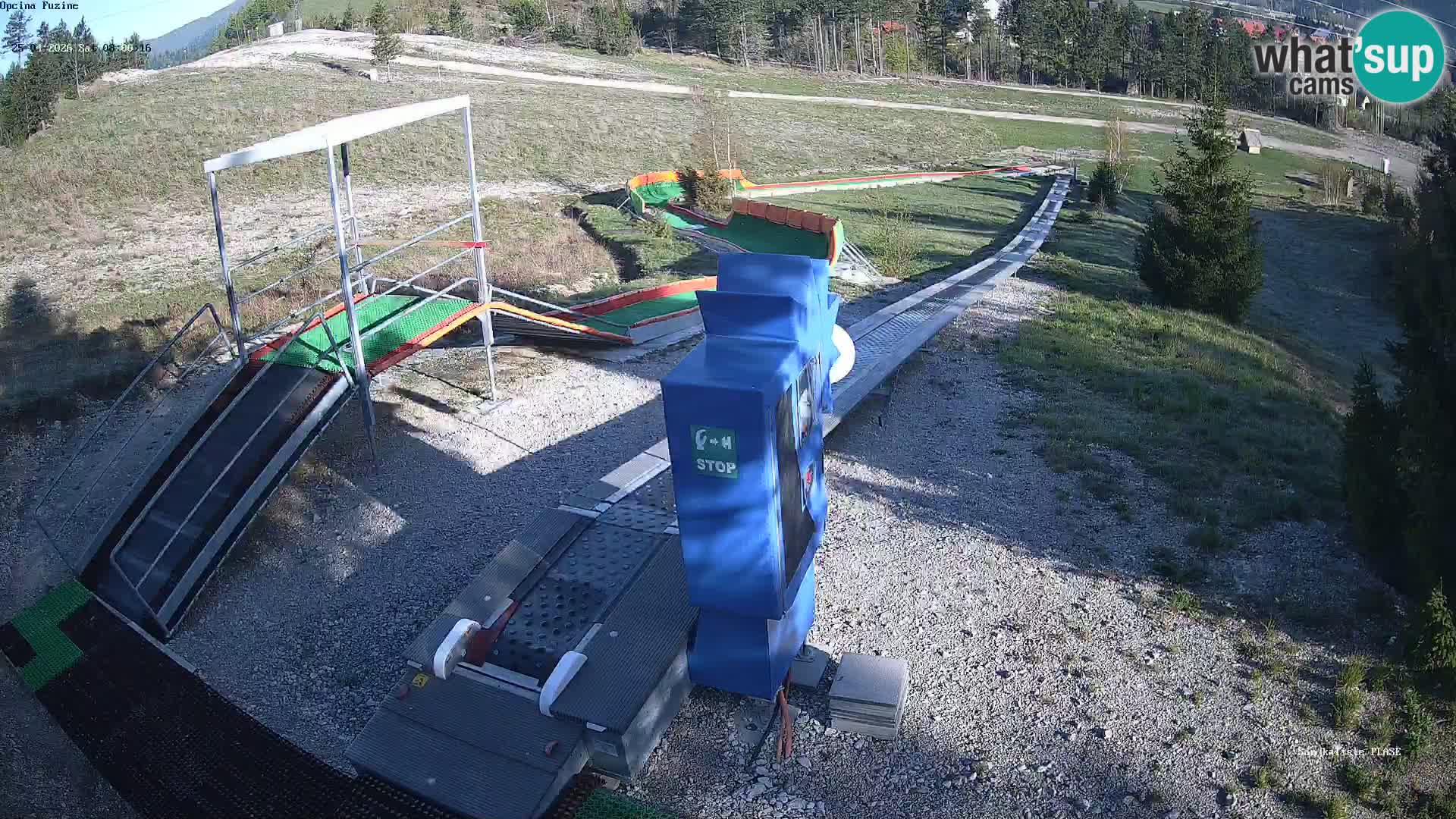 Live webcam Pista da slittino Fužine – Croazia