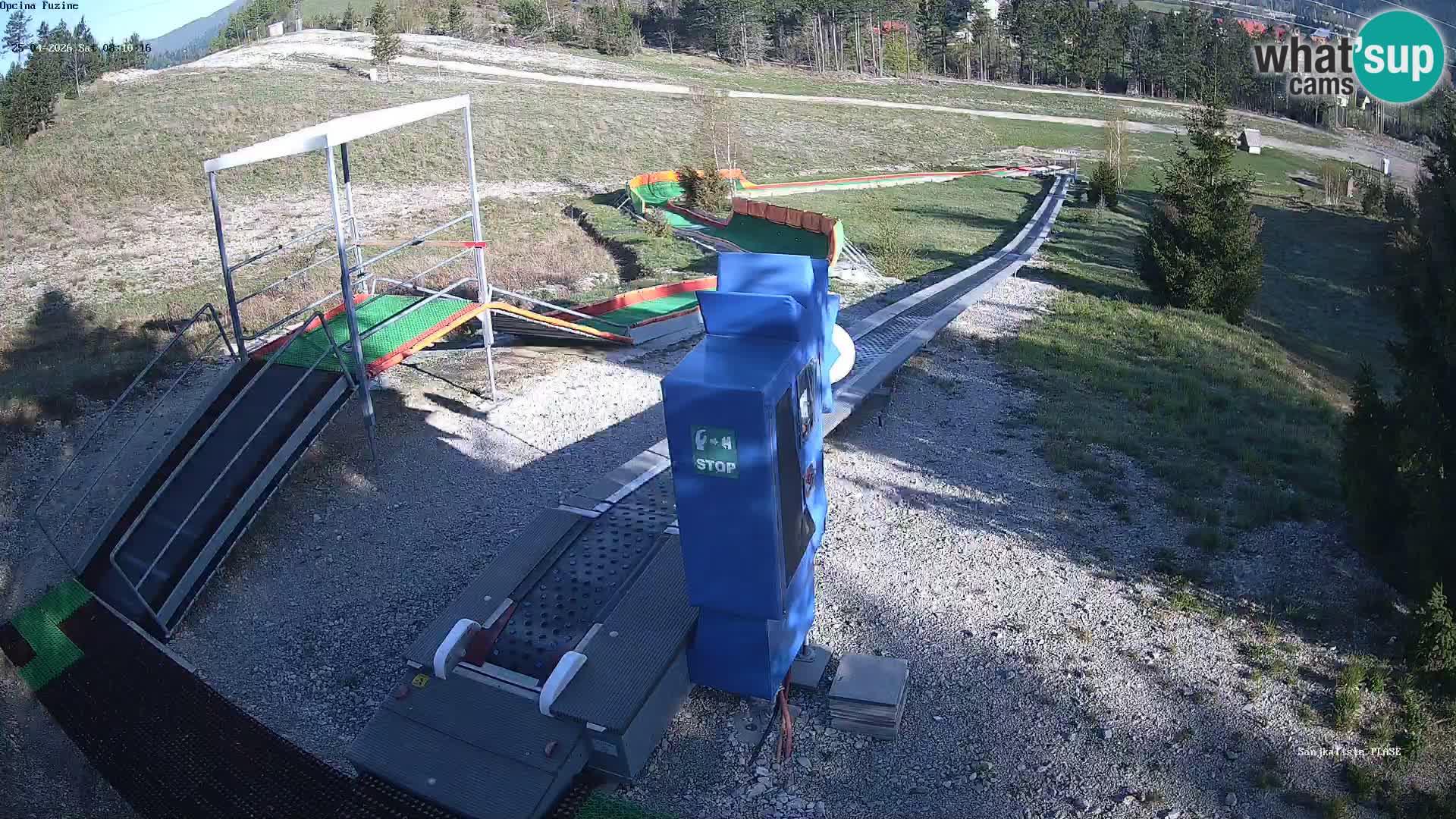 Live webcam Fužine toboggan run – Croatia