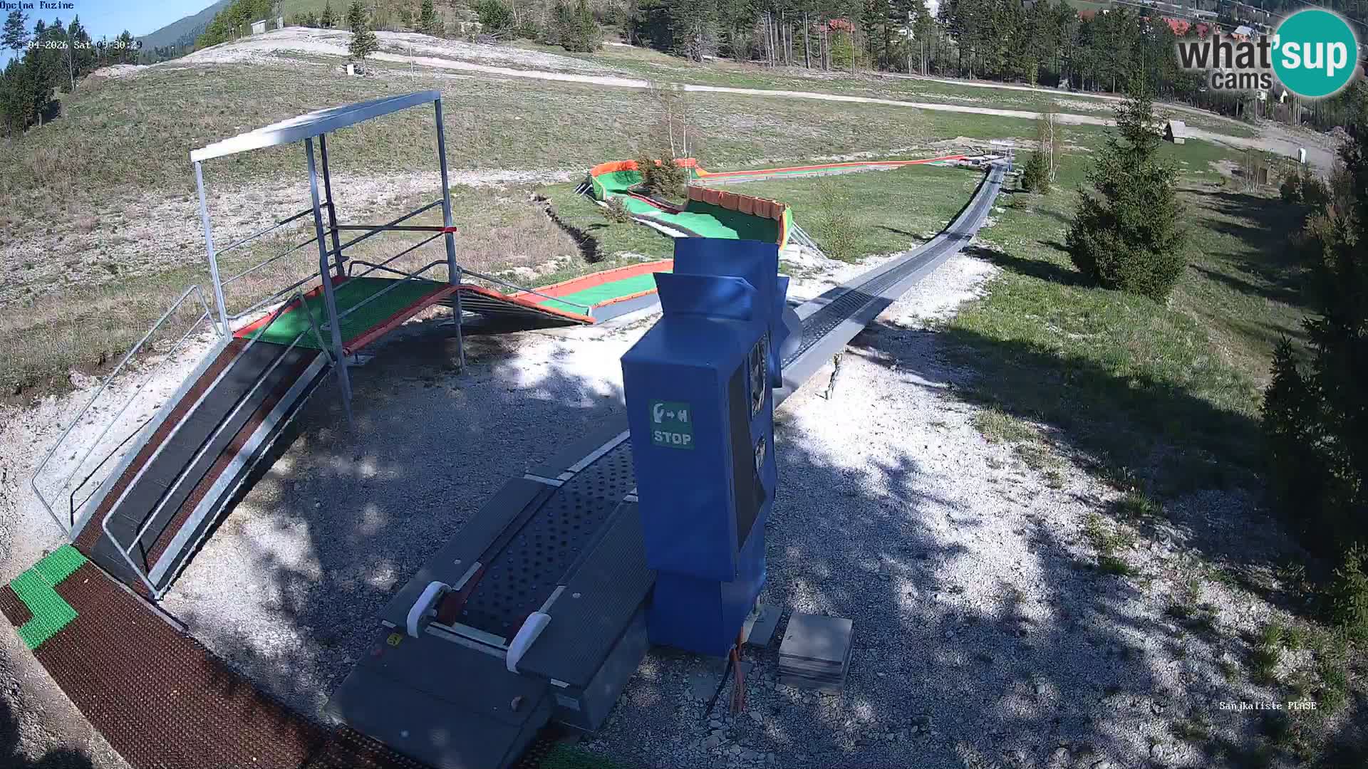 Live webcam Pista da slittino Fužine – Croazia