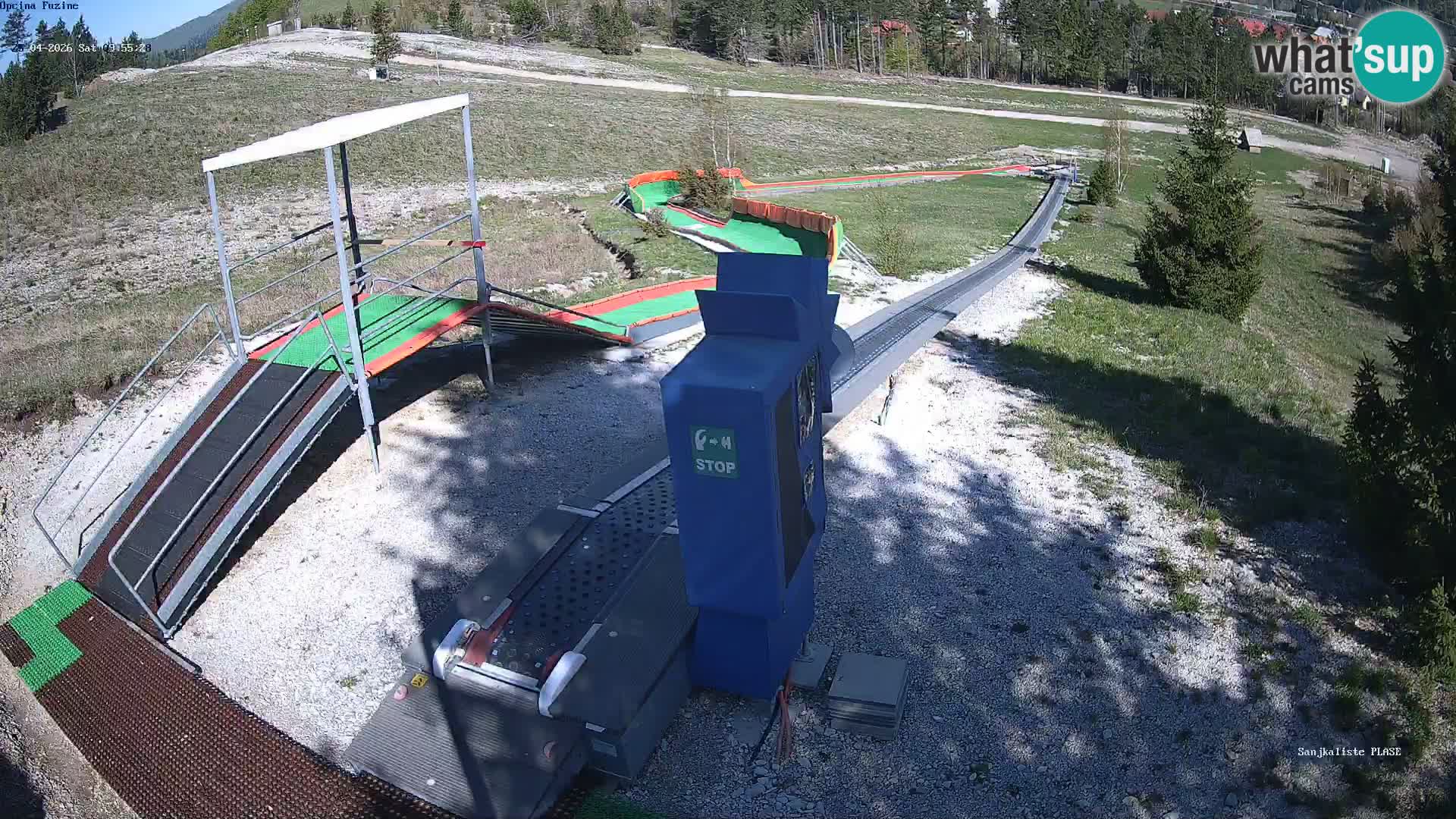 Live webcam Fužine toboggan run – Croatia