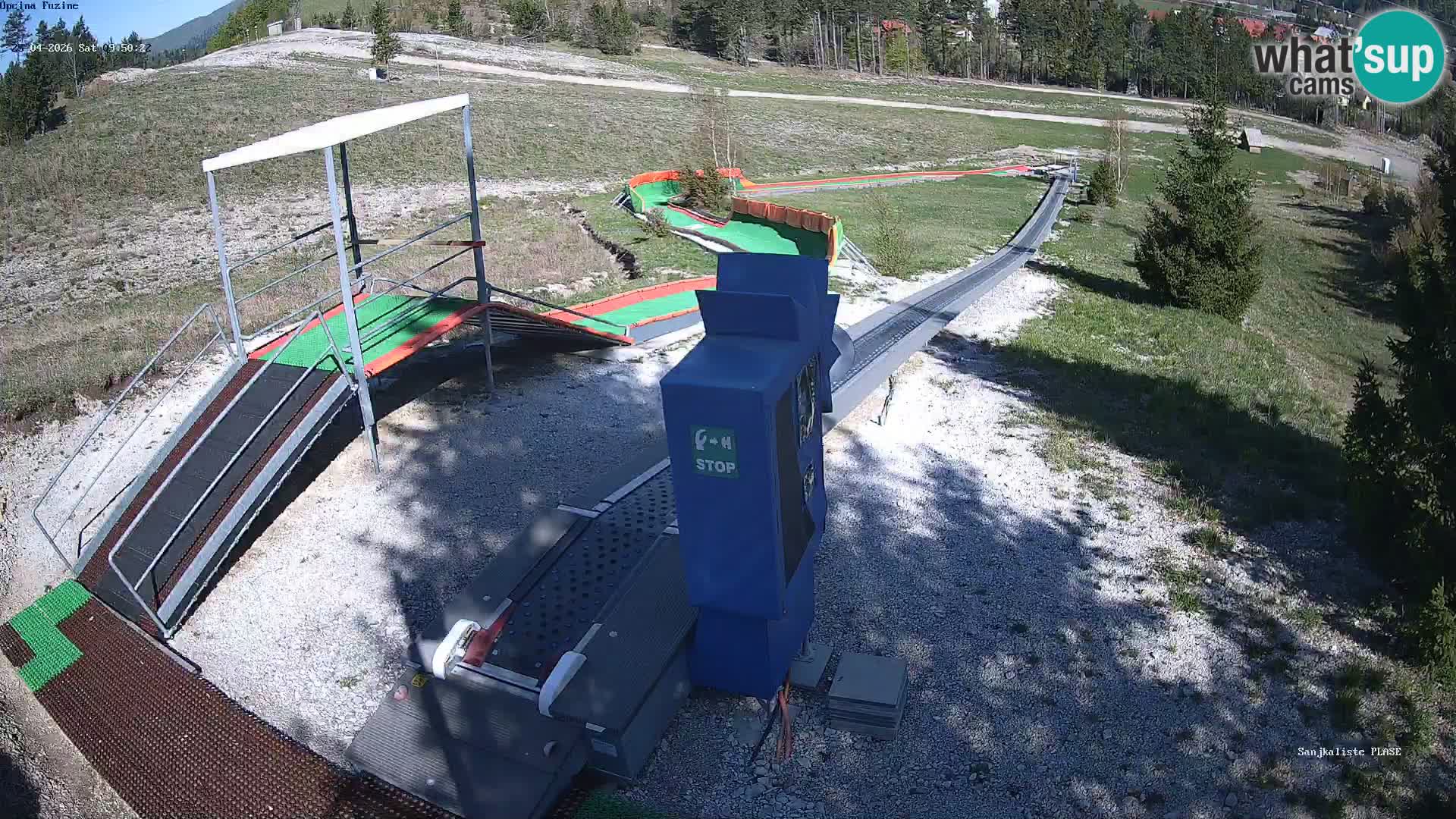 Live webcam Fužine toboggan run – Croatia