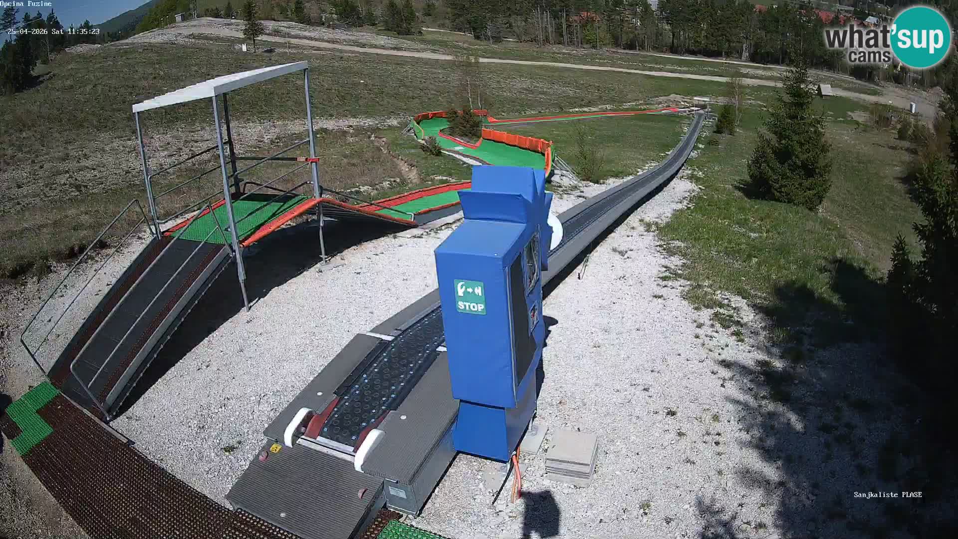 Spletna kamera v živo Sankališče Fužine – Hrvaška