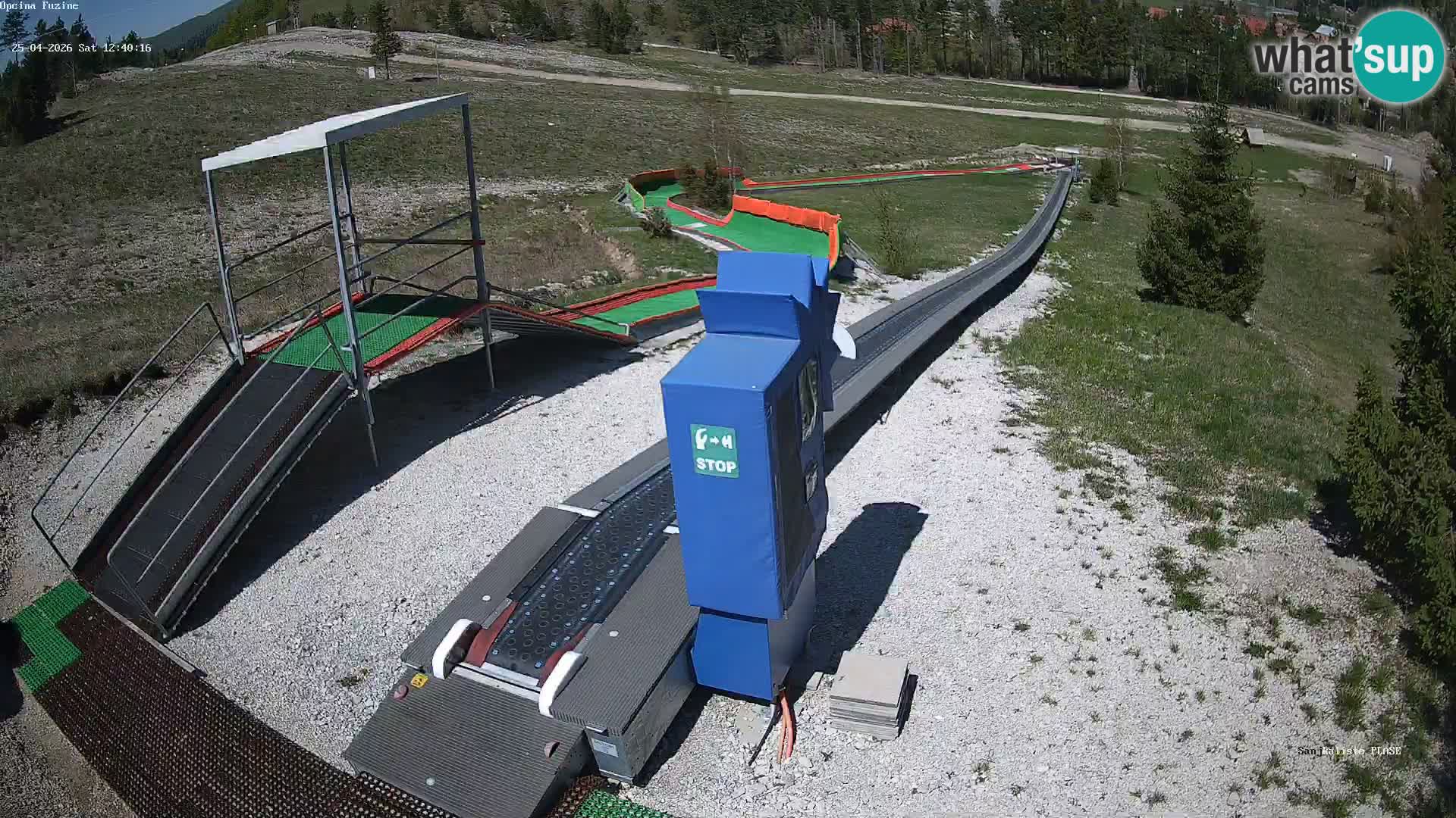 Live webcam Fužine toboggan run – Croatia