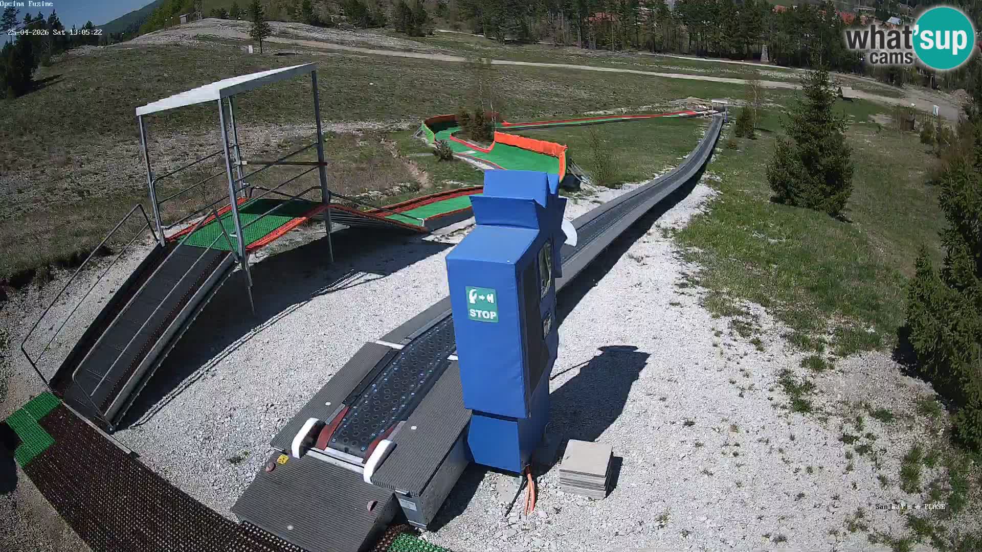 Live webcam Fužine toboggan run – Croatia