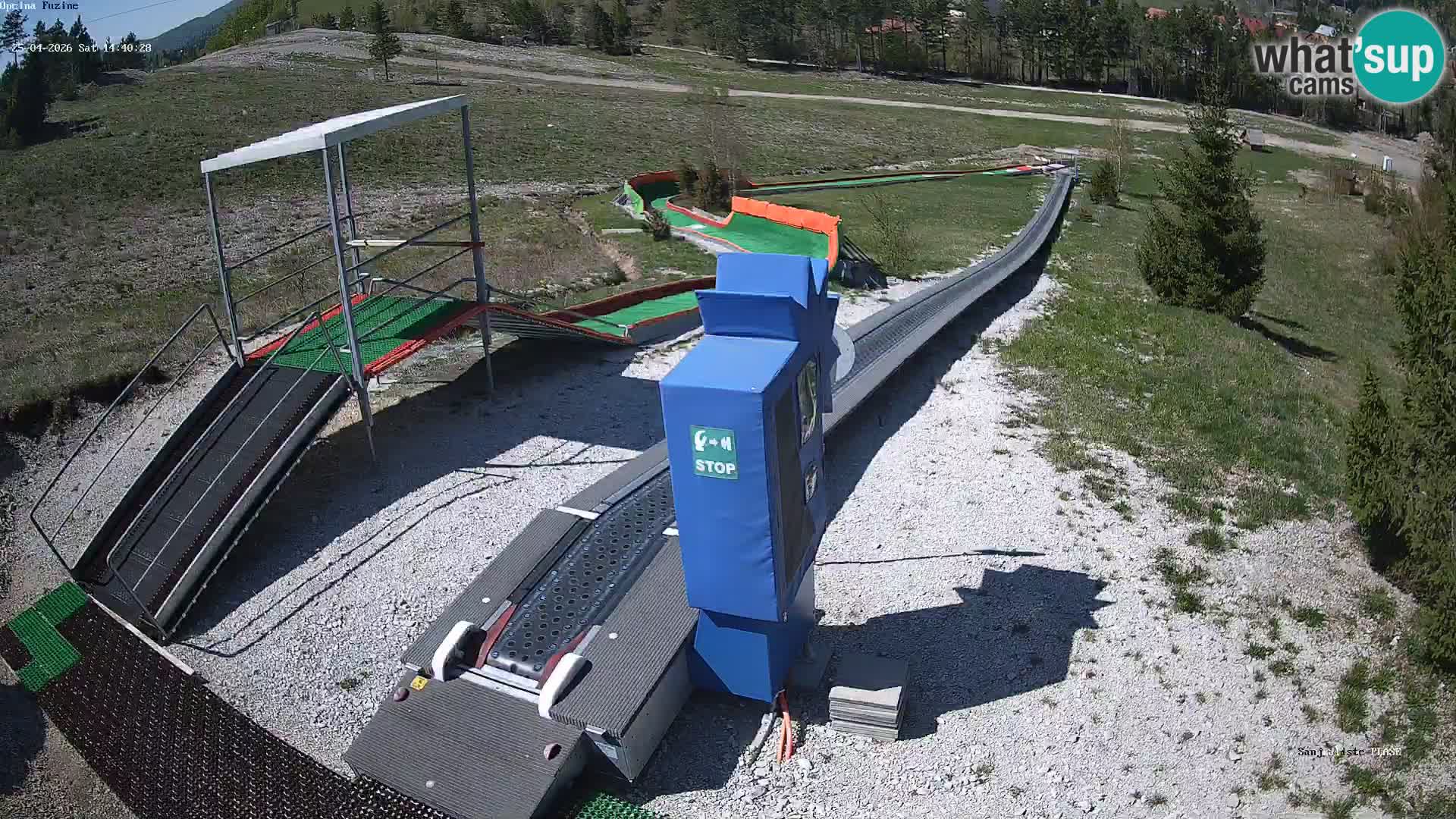 Live webcam Fužine toboggan run – Croatia