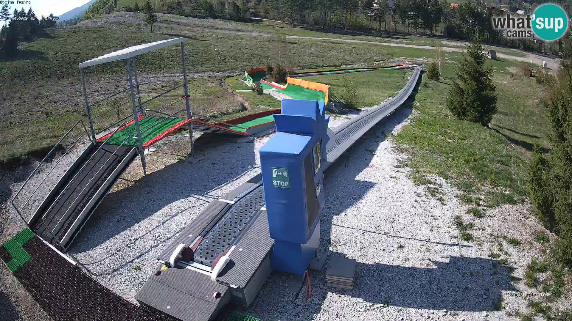 Live webcam Fužine toboggan run – Croatia